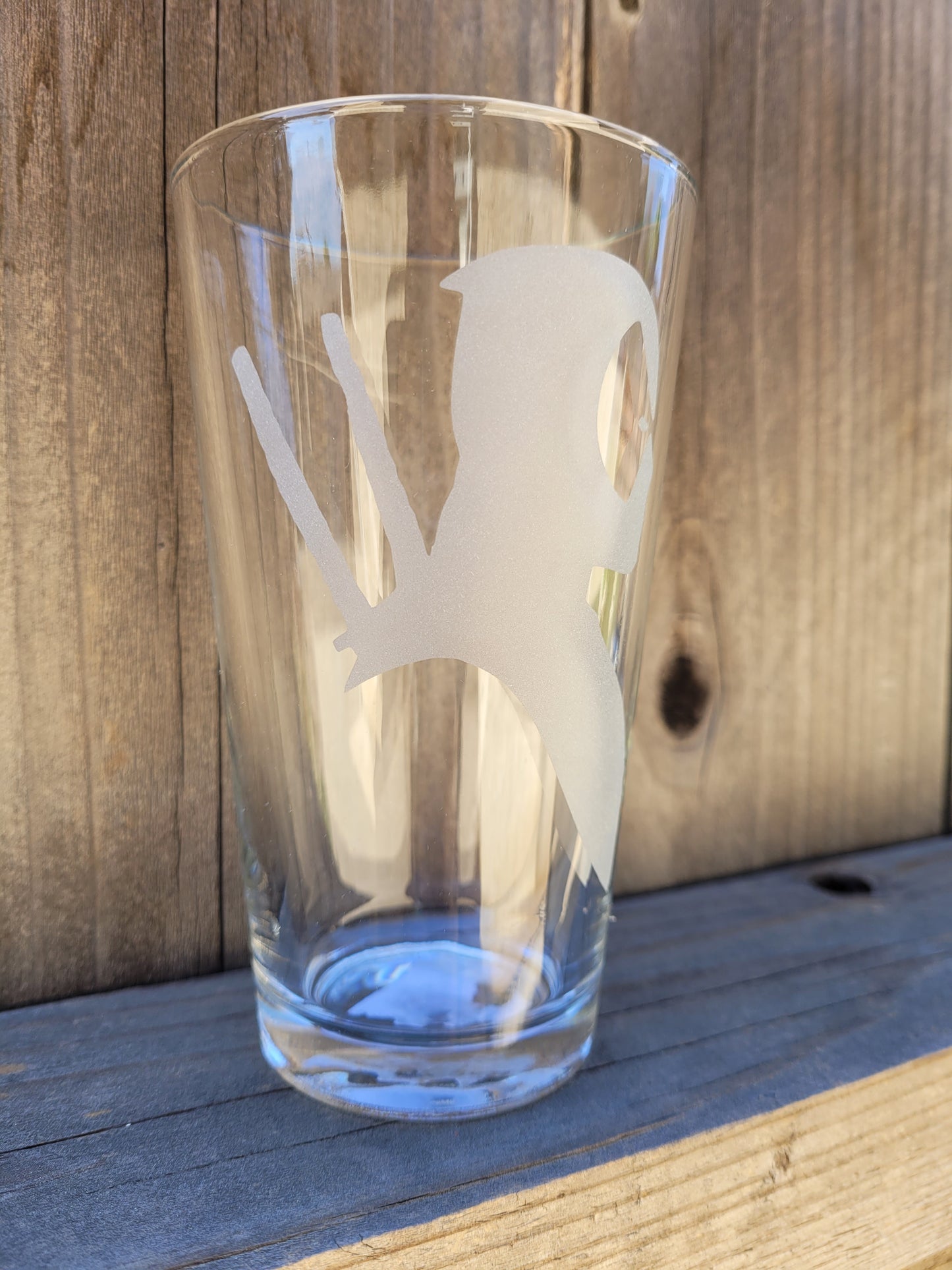 Deadpool (Side profile) Pint Glass - Made to Order
