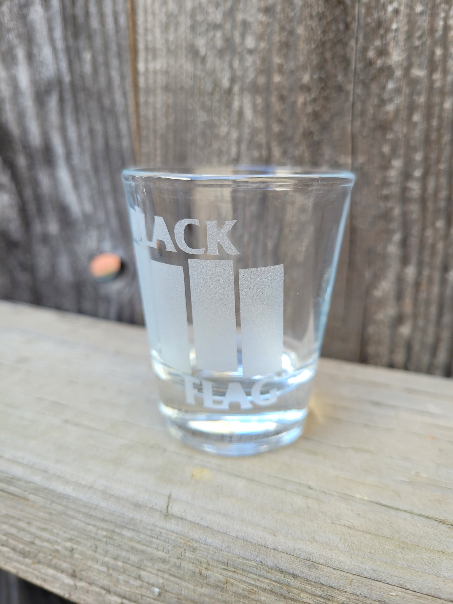 Black Flag Shot Glass - Made to Order