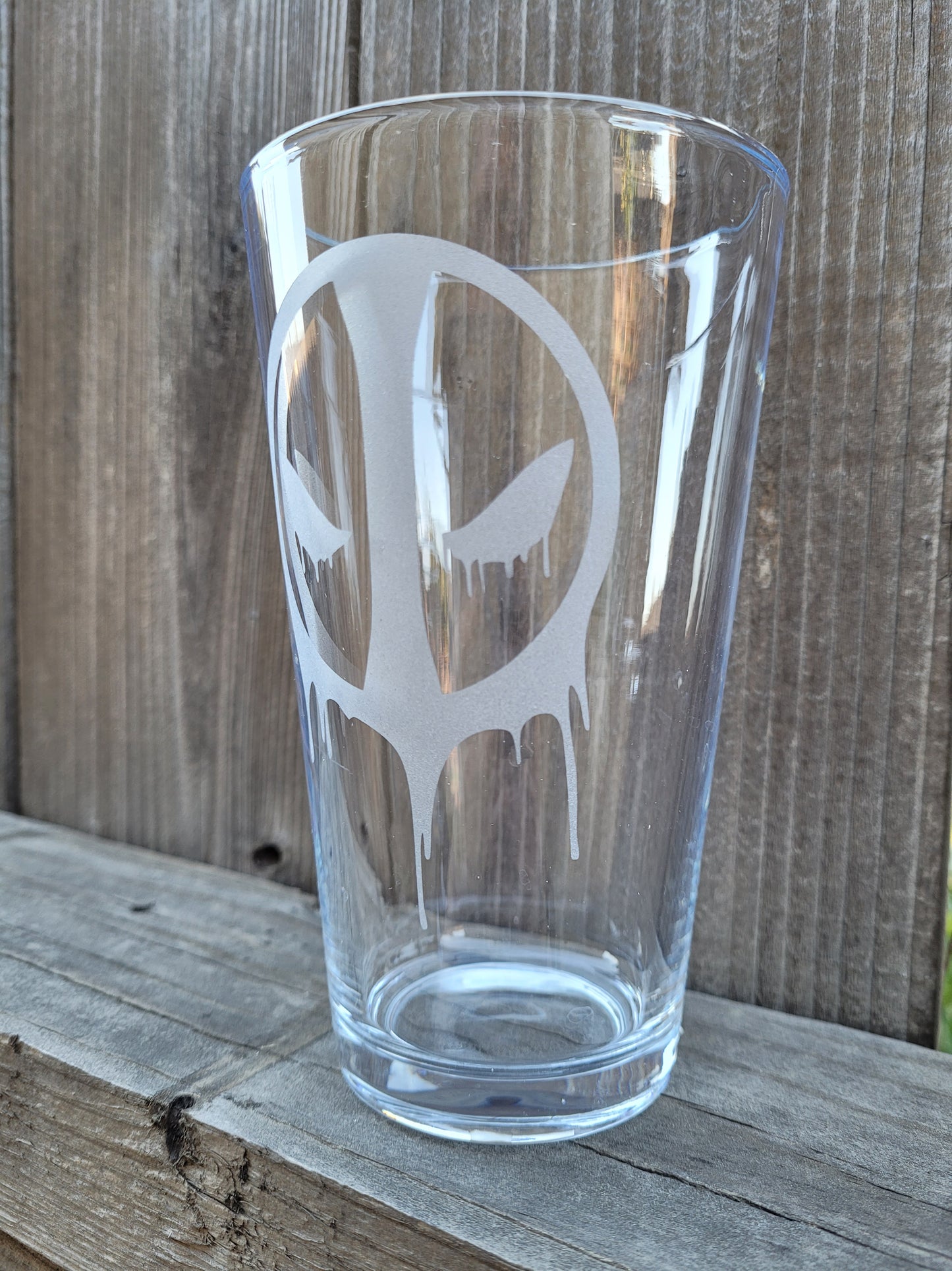 Deadpool (Drippy) Pint Glass - Made to Order