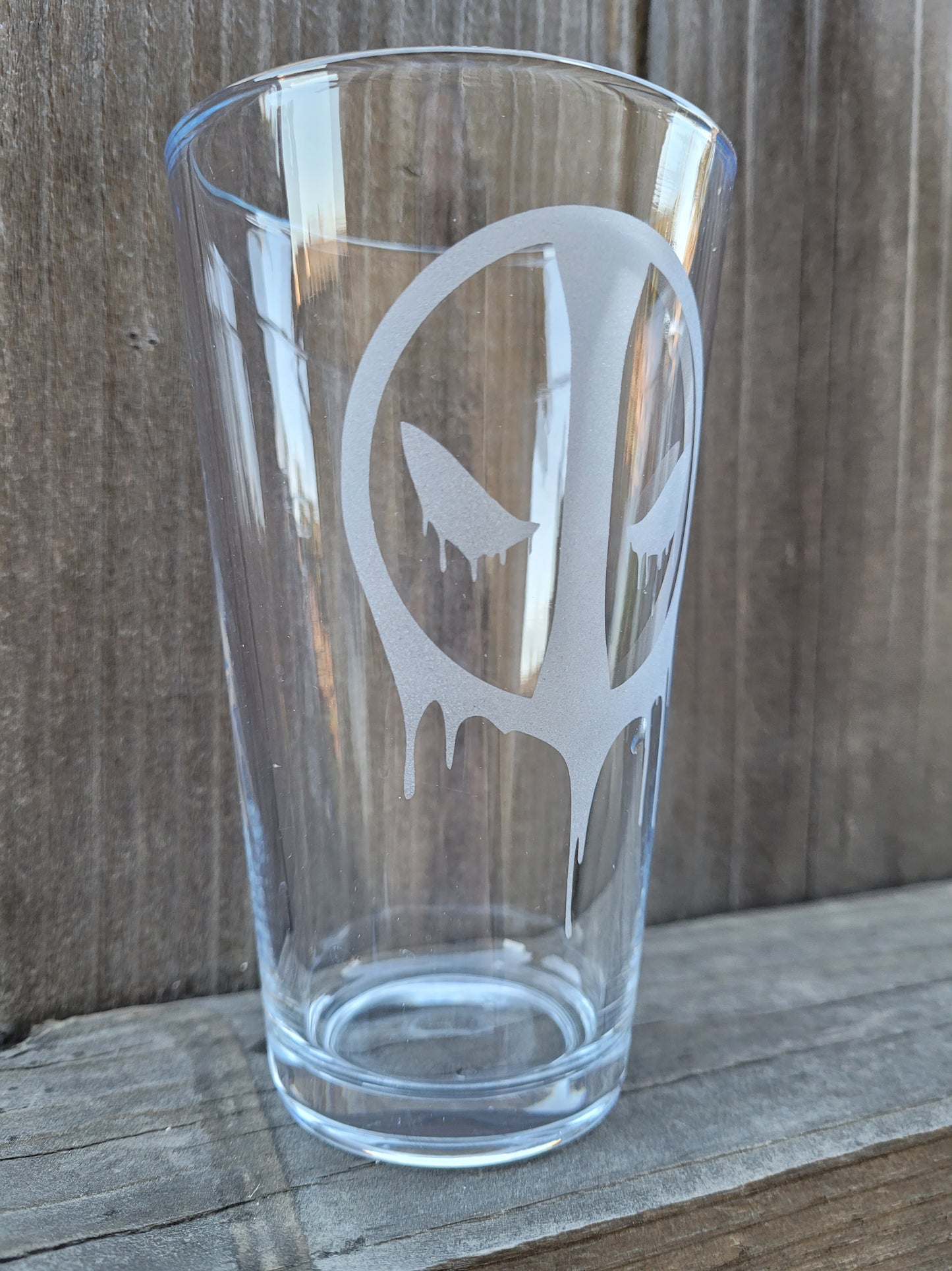 Deadpool (Drippy) Pint Glass - Made to Order