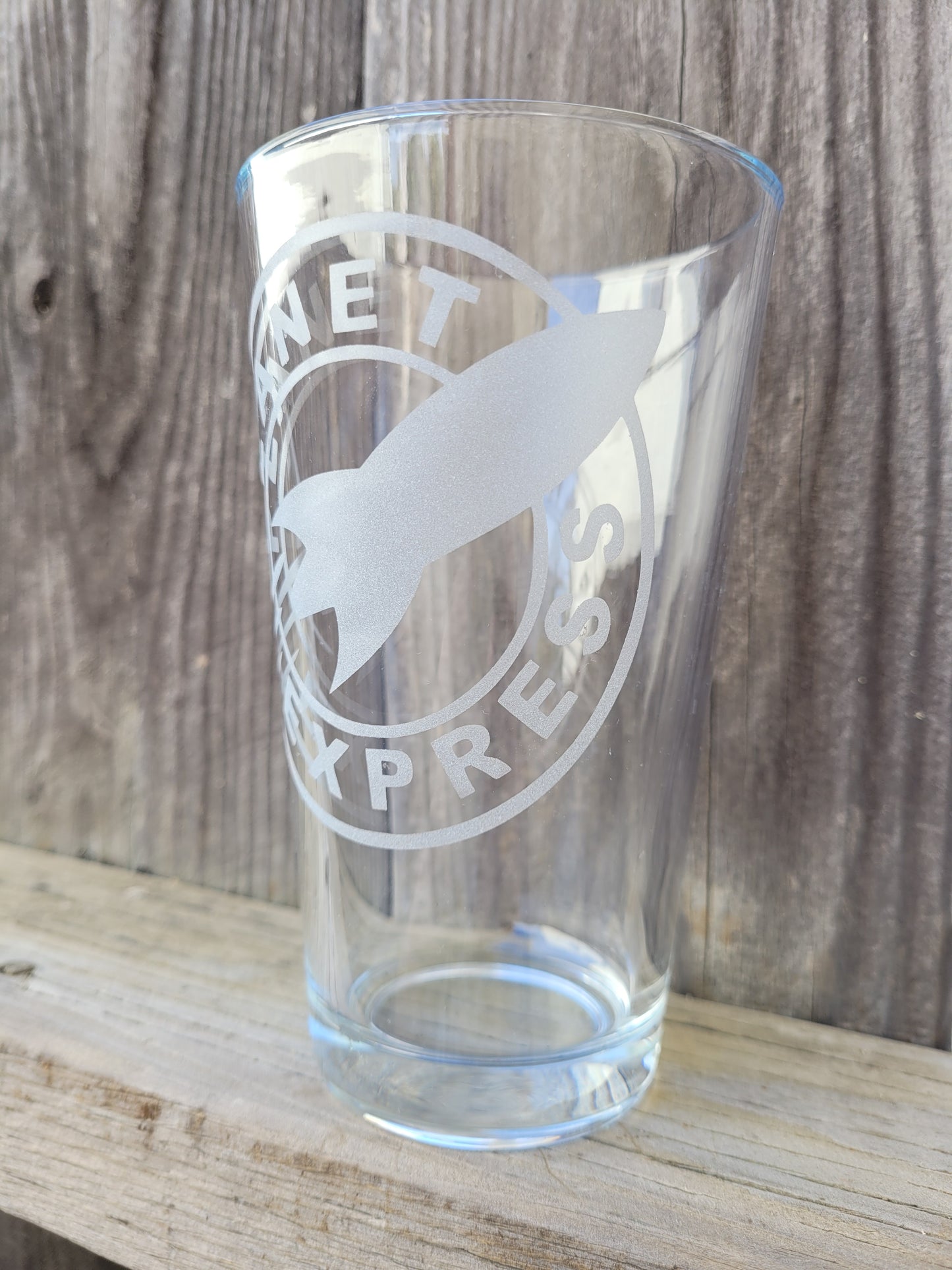 Planet Express - Futurama Pint Glass - Made to Order
