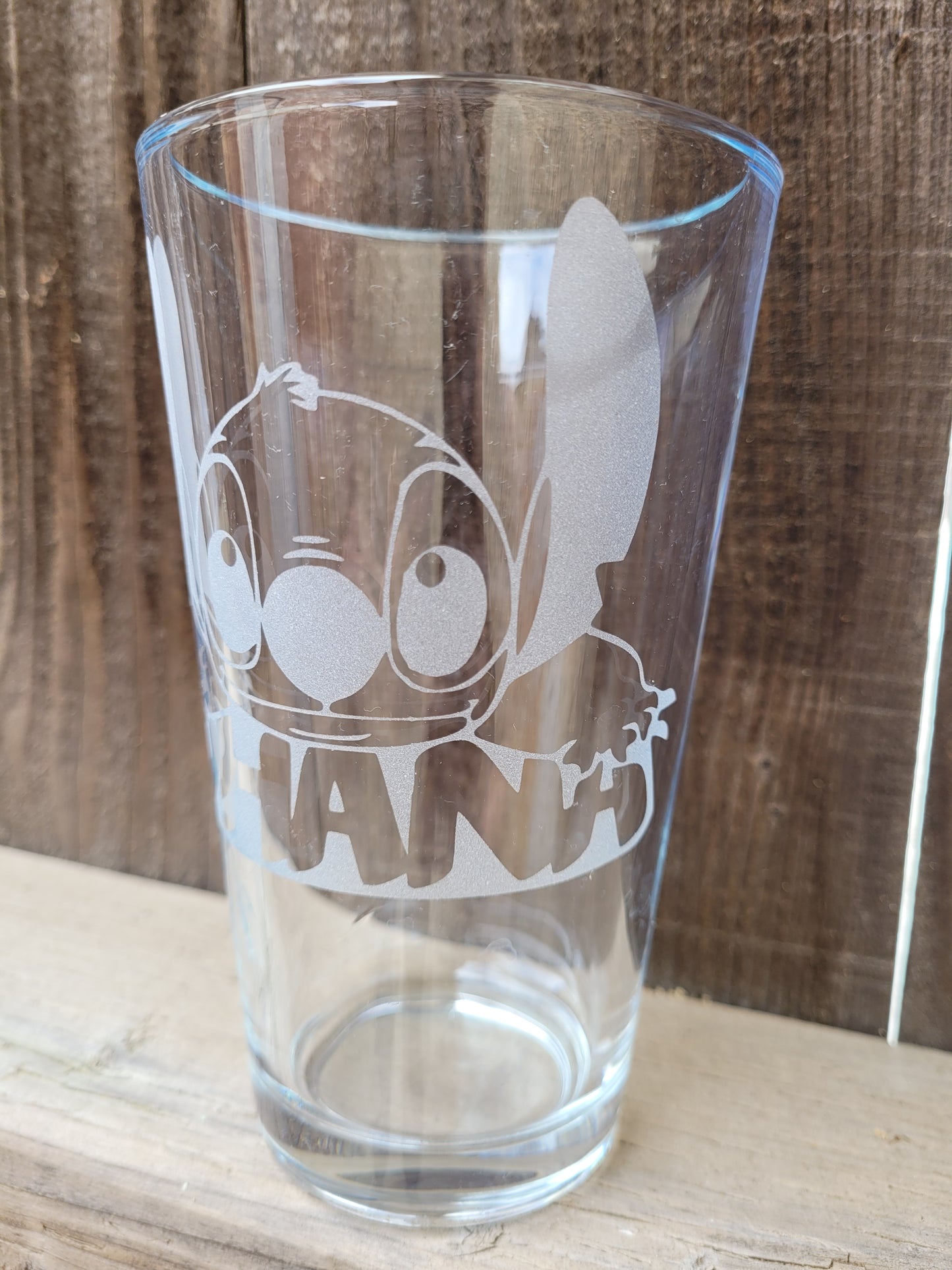 Stitch Ohana Pint Glass - Made to Order