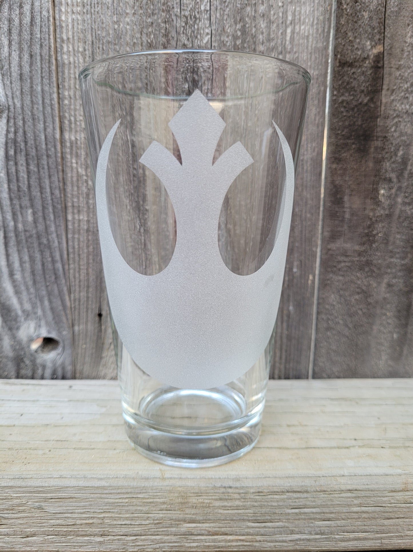 Rebel Logo Pint Glass - Made to Order