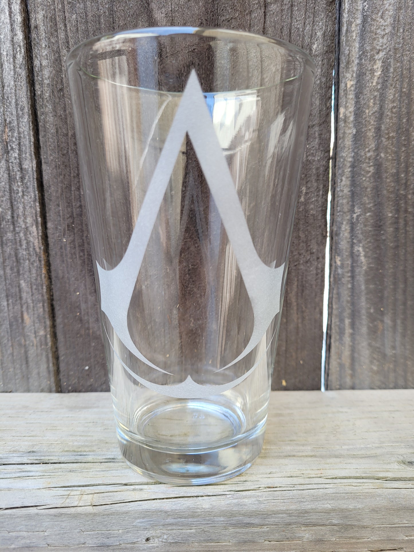 Assassin's Creed Original Logo Pint Glass - Made to order