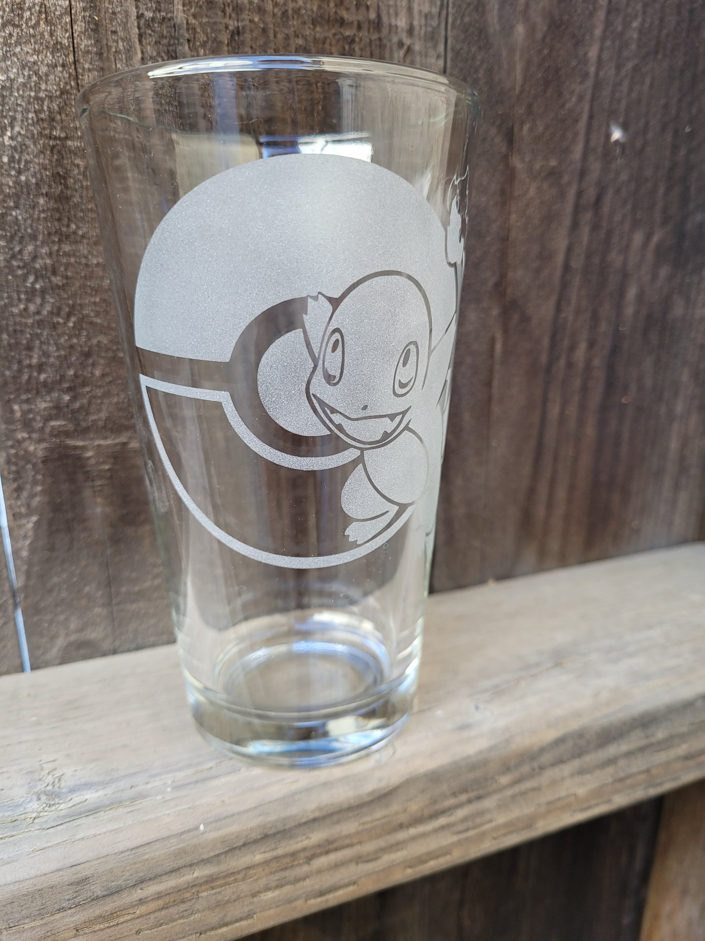 Charmander with Pokeball Pint Glass - Made to Order