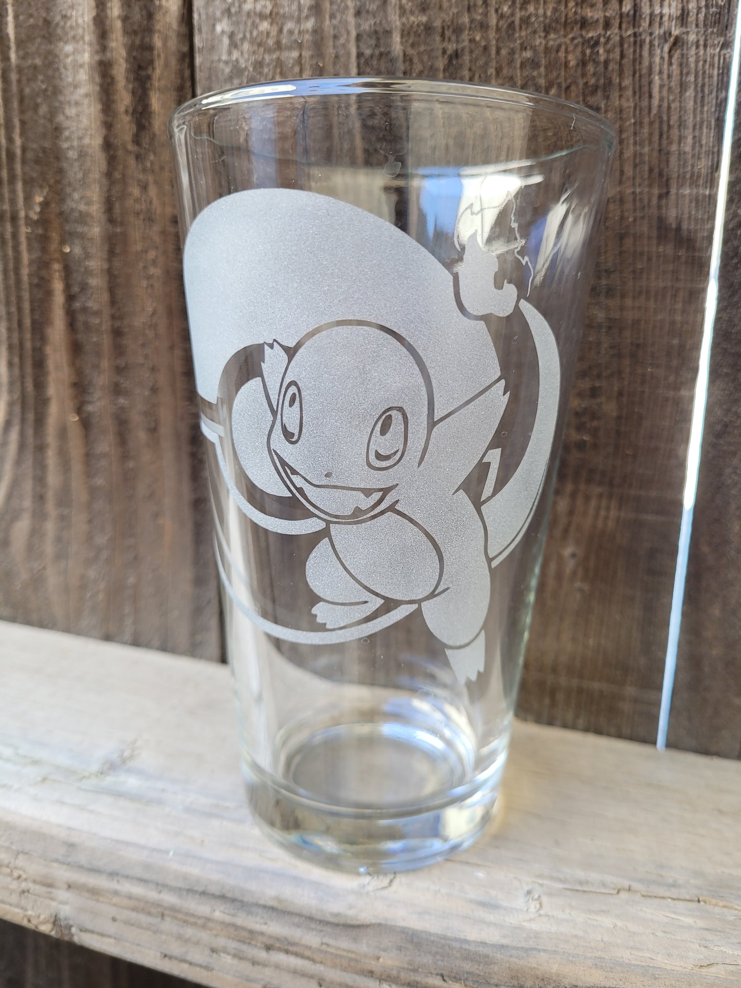 Charmander with Pokeball Pint Glass - Made to Order