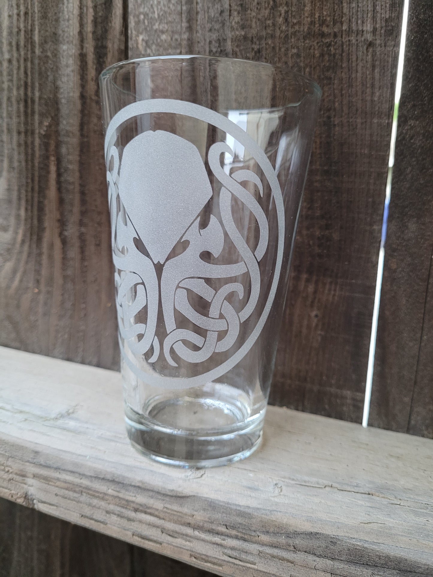 Cthulu LoveCraft Pint Glass - Made to Order