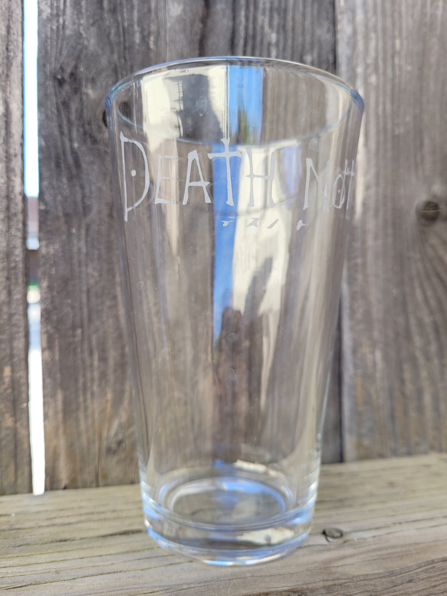 Death Note Logo Pint Glass - Made to Order
