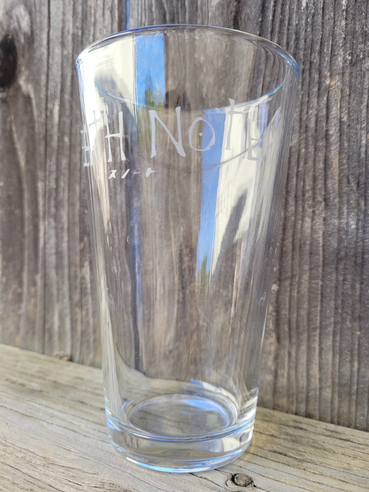 Death Note Logo Pint Glass - Made to Order