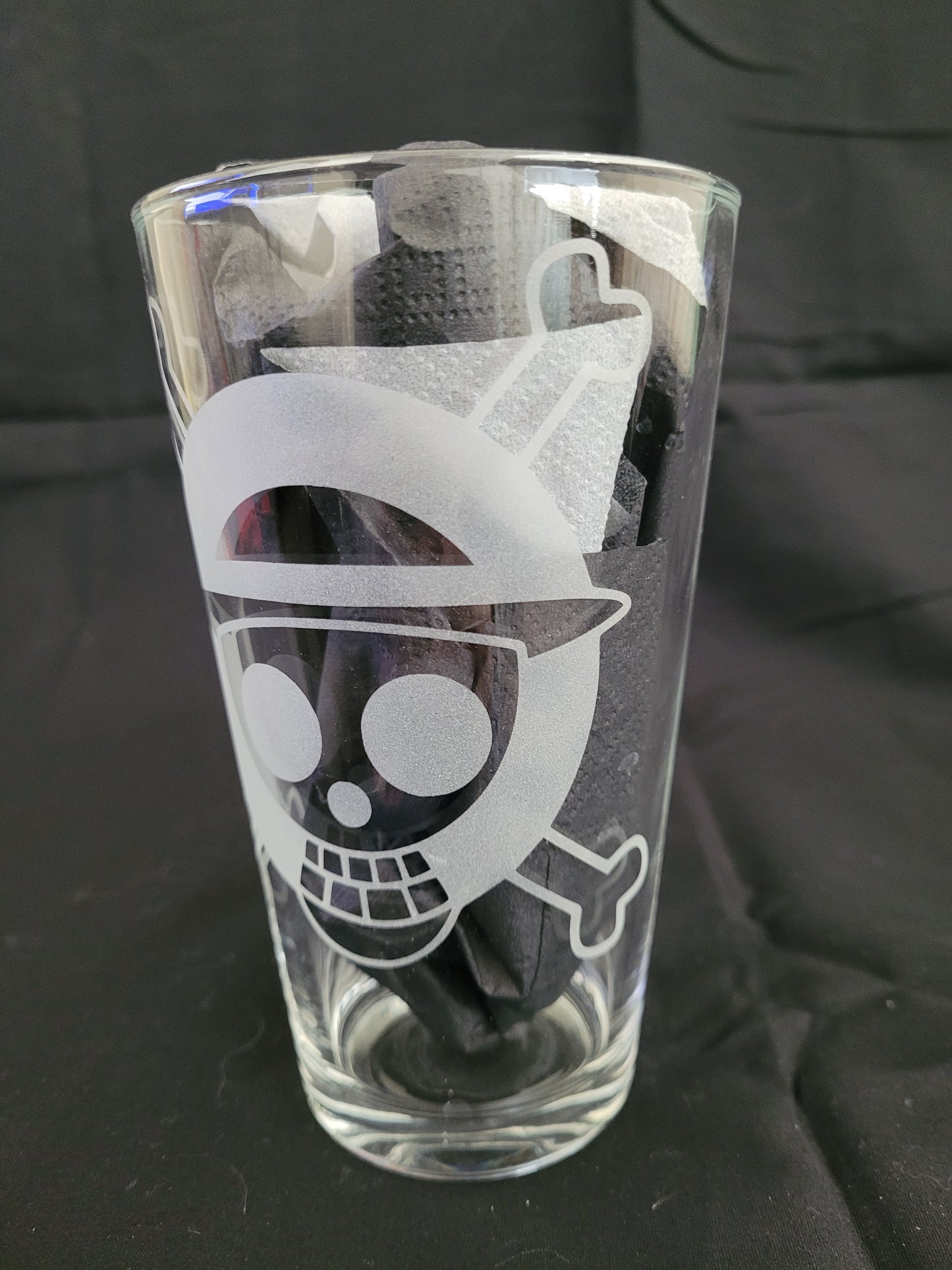 One Piece Straw Hat Pirates Pint Glass - Made to Order