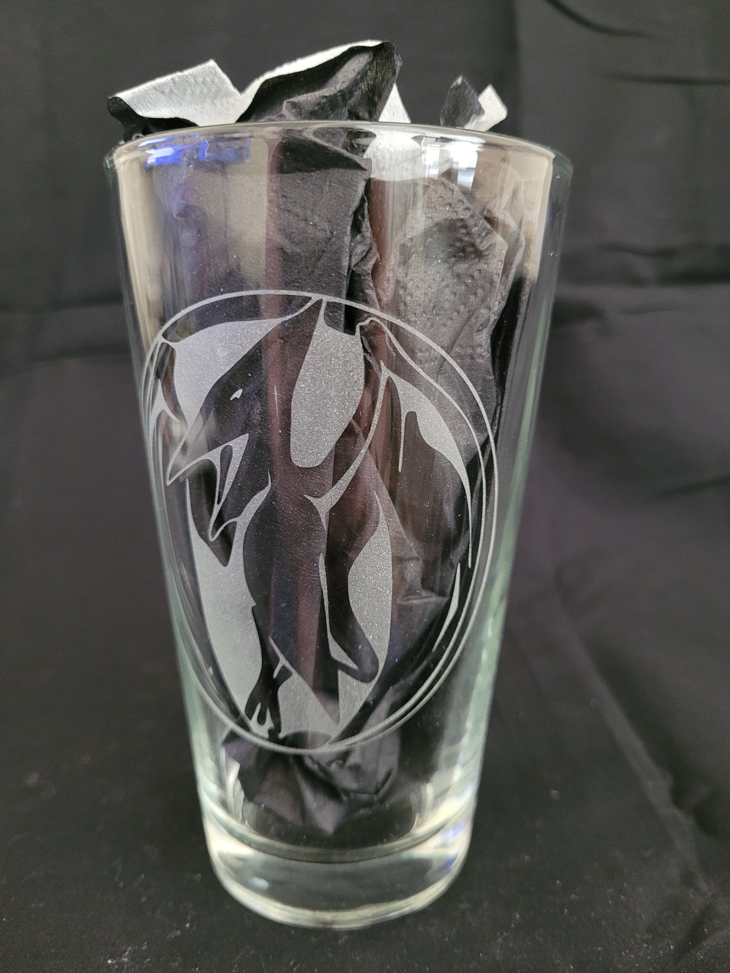 Pink Ranger Pterodactyl Power Coin Pint Glass - Made to Order