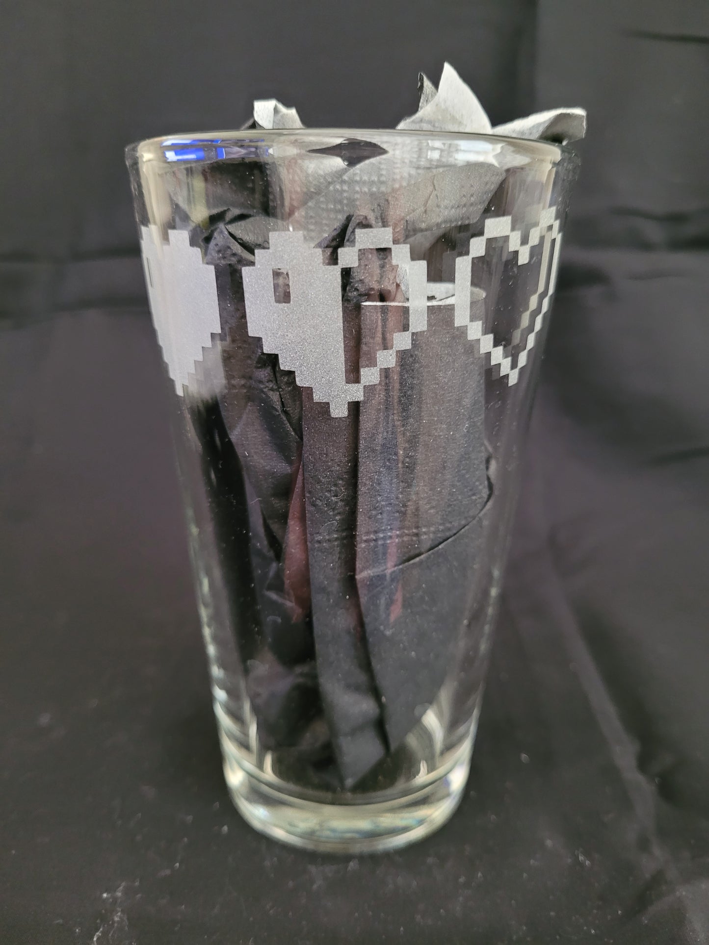 Life Hearts Pint Glass - Made to Order