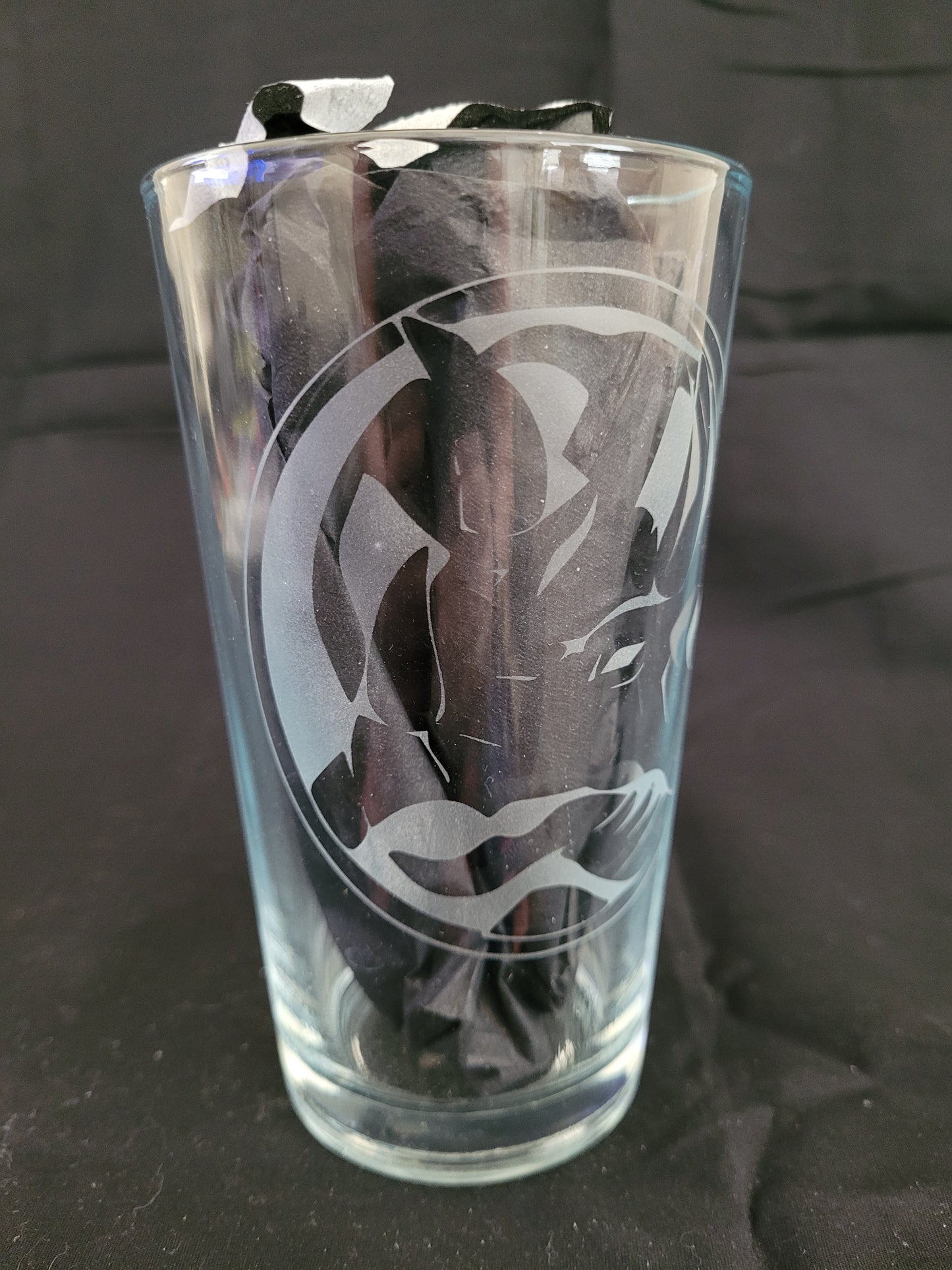 Blue Ranger Triceratops Power Coin Pint Glass - Made to Order