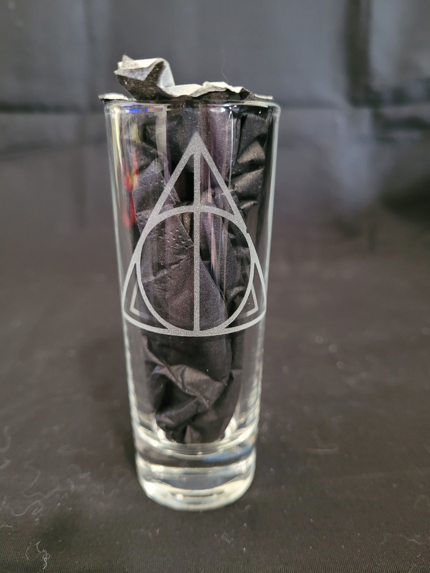 Deathly Hallows 2 oz Shot Glass - Made to Order