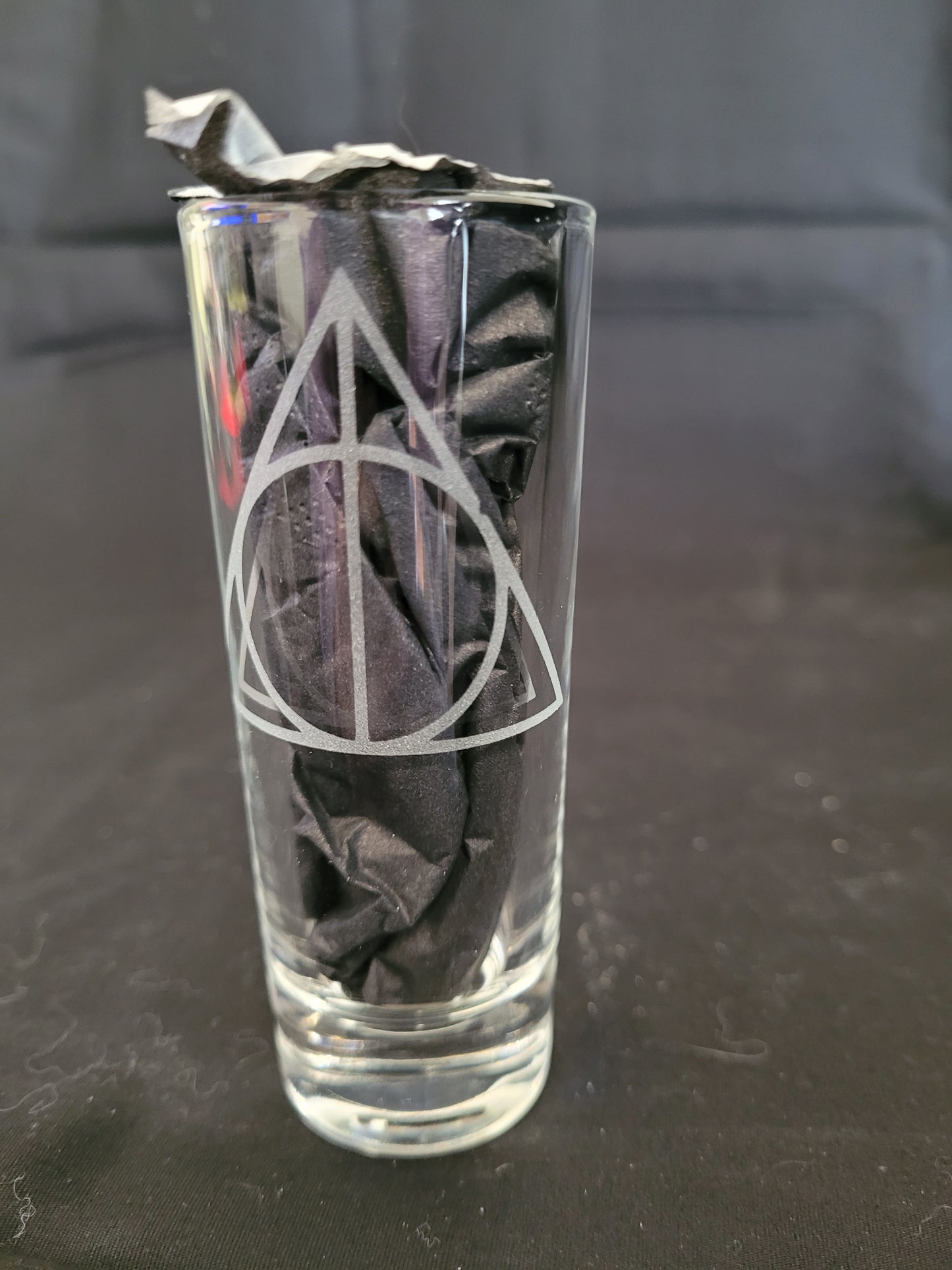 Deathly Hallows 2 oz Shot Glass - Made to Order