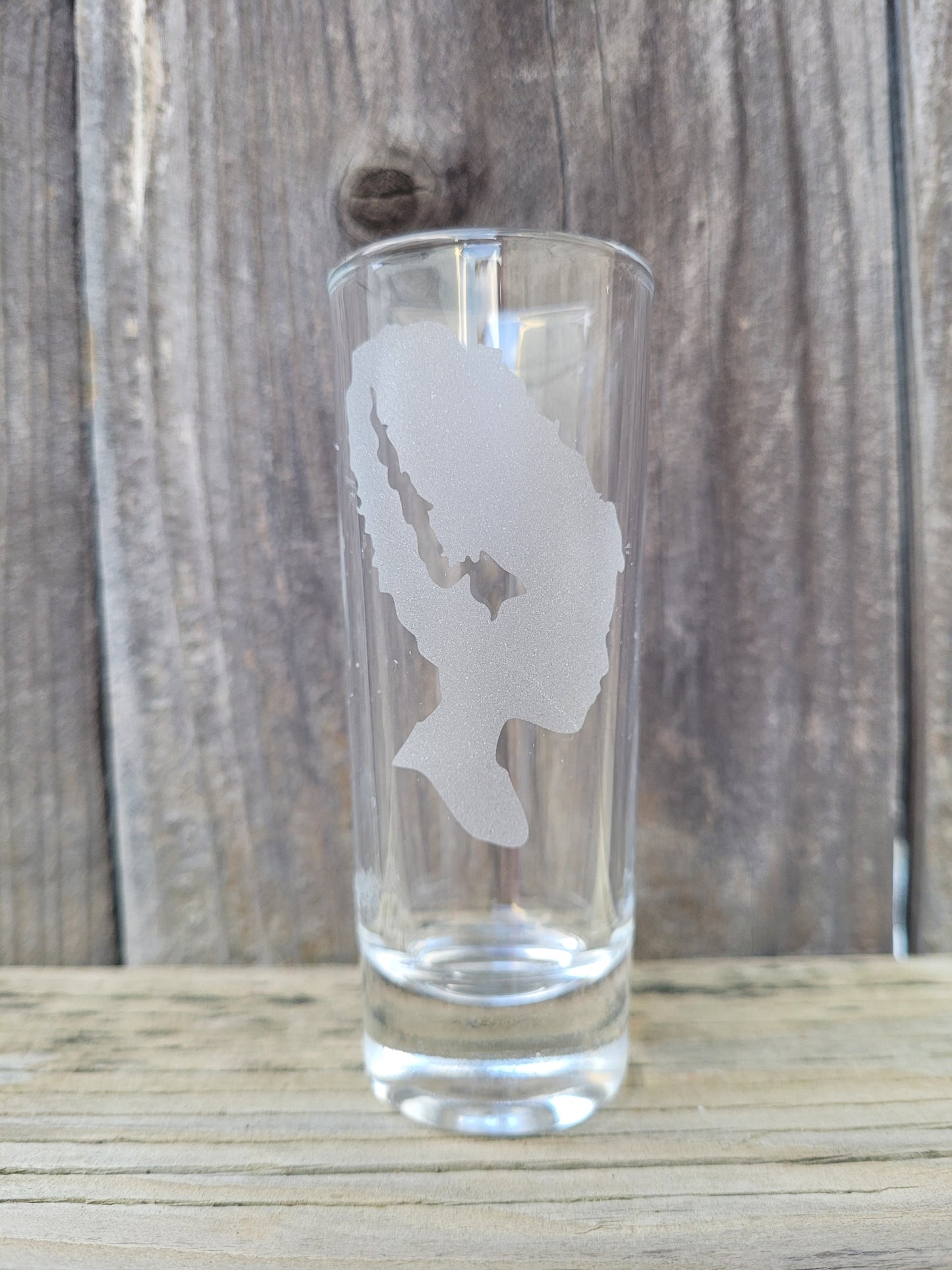 Bride of Frankenstein 2 oz Shot Glass - Made to Order