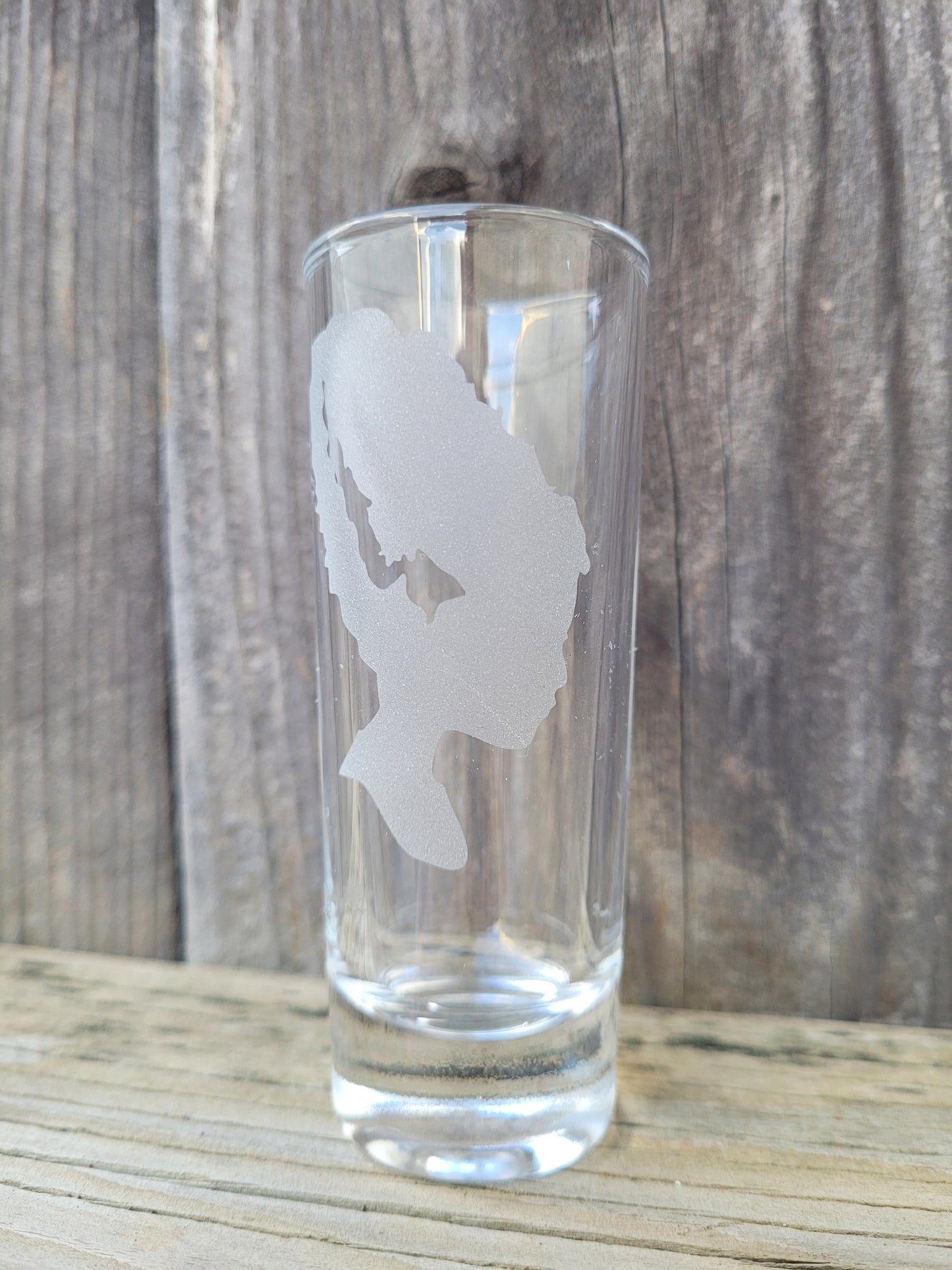 Bride of Frankenstein 2 oz Shot Glass - Made to Order