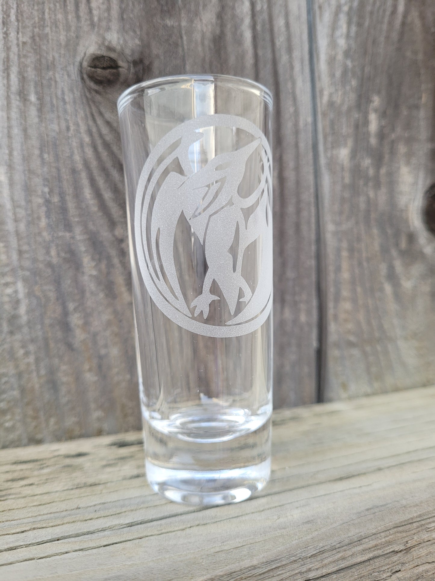 Pink Ranger Pterodactyl Power Coin 2 oz Shot Glass - Made to Order