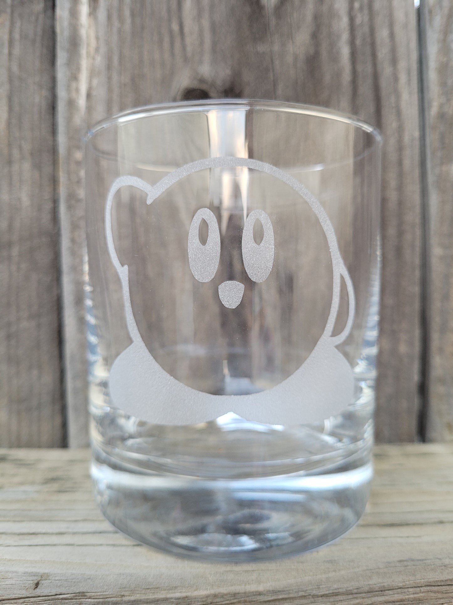 Kirby (waving) Rocks Glass - Made to Order