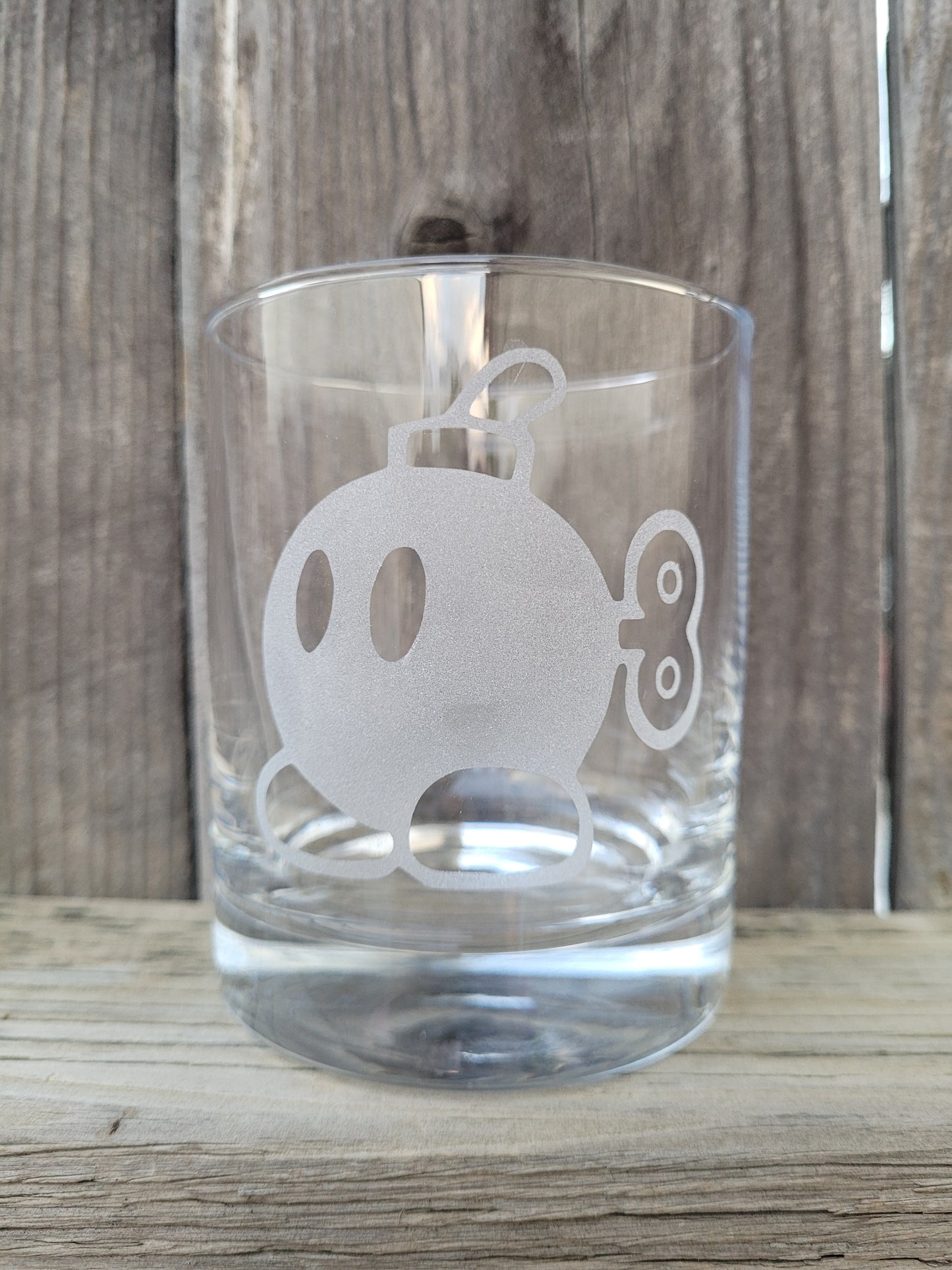 Bob-omb (Mario) Rocks Glass - Made to Order