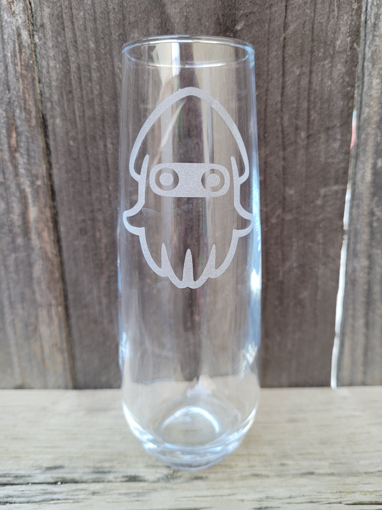 Blooper (Mario) Stemless Champagne Glass- Made to Order