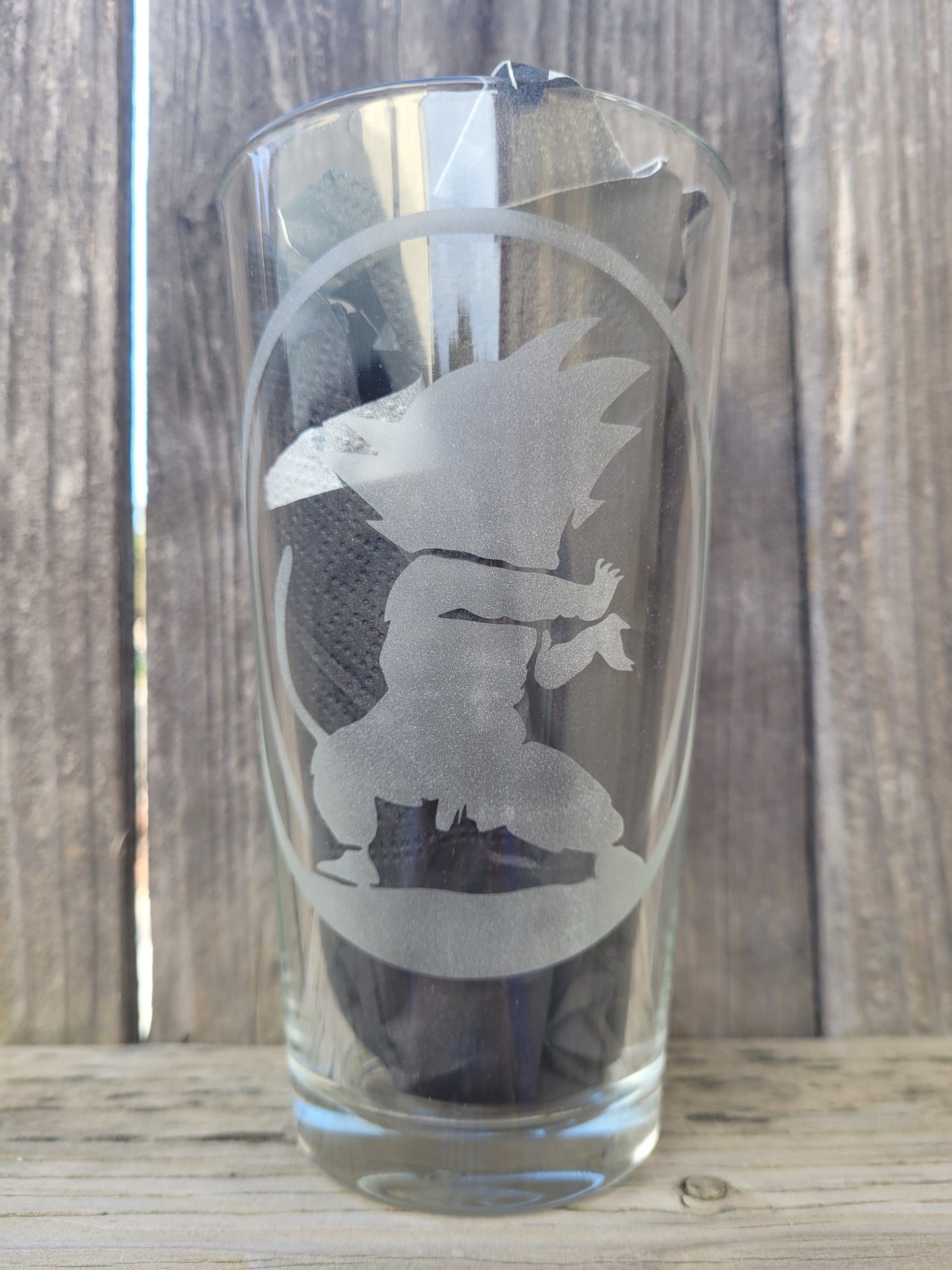 Young Goku Dragon Ball Pint Glass - Made to Order