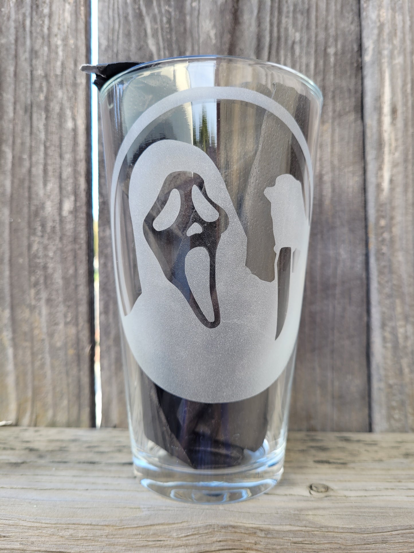 Ghost Face (Scream) Pint Glass - Made to Order