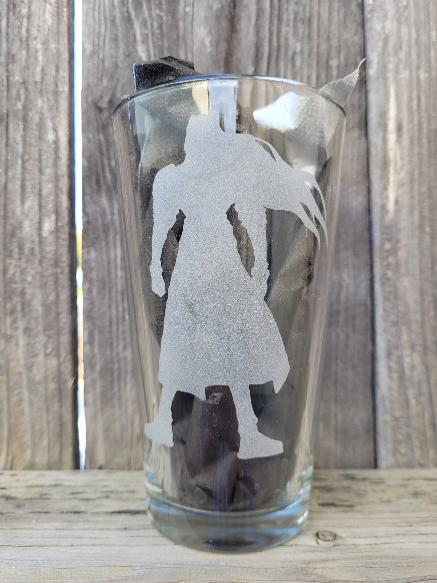 Sephiroth Silhouette Final Fantasy Pint Glass - Made to Order