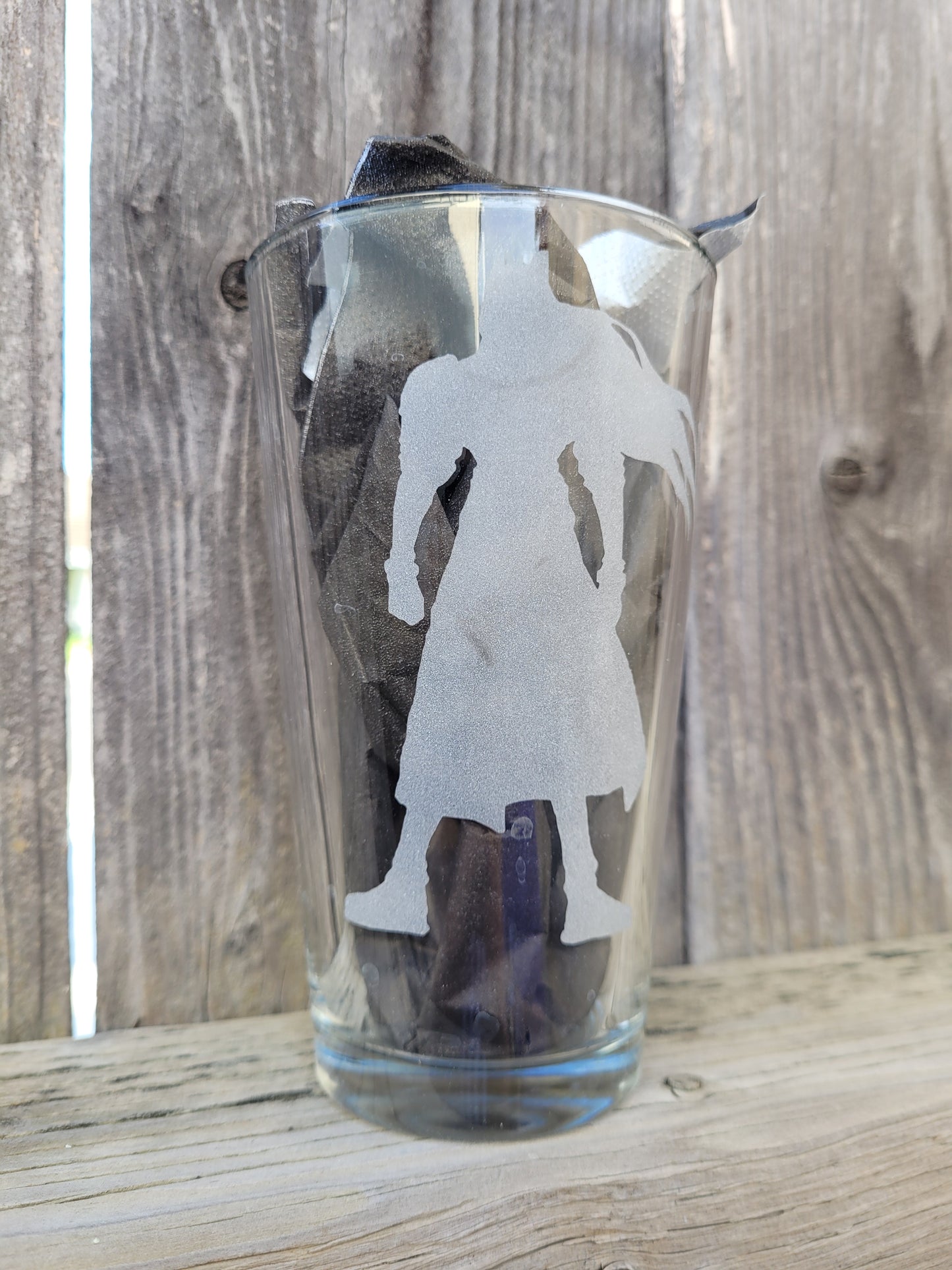Sephiroth Silhouette Final Fantasy Pint Glass - Made to Order
