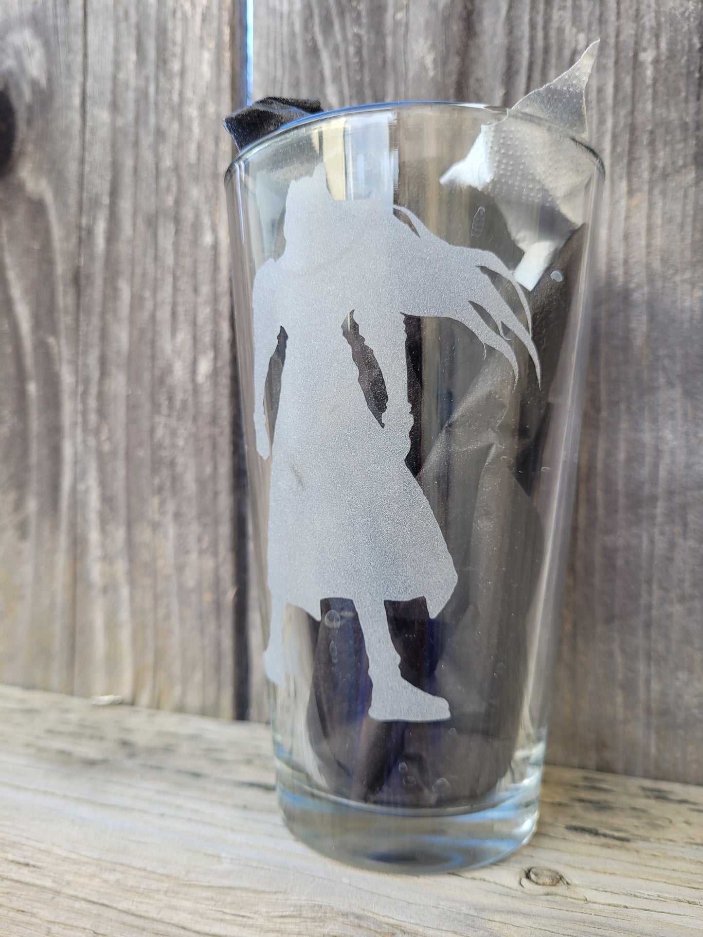 Sephiroth Silhouette Final Fantasy Pint Glass - Made to Order