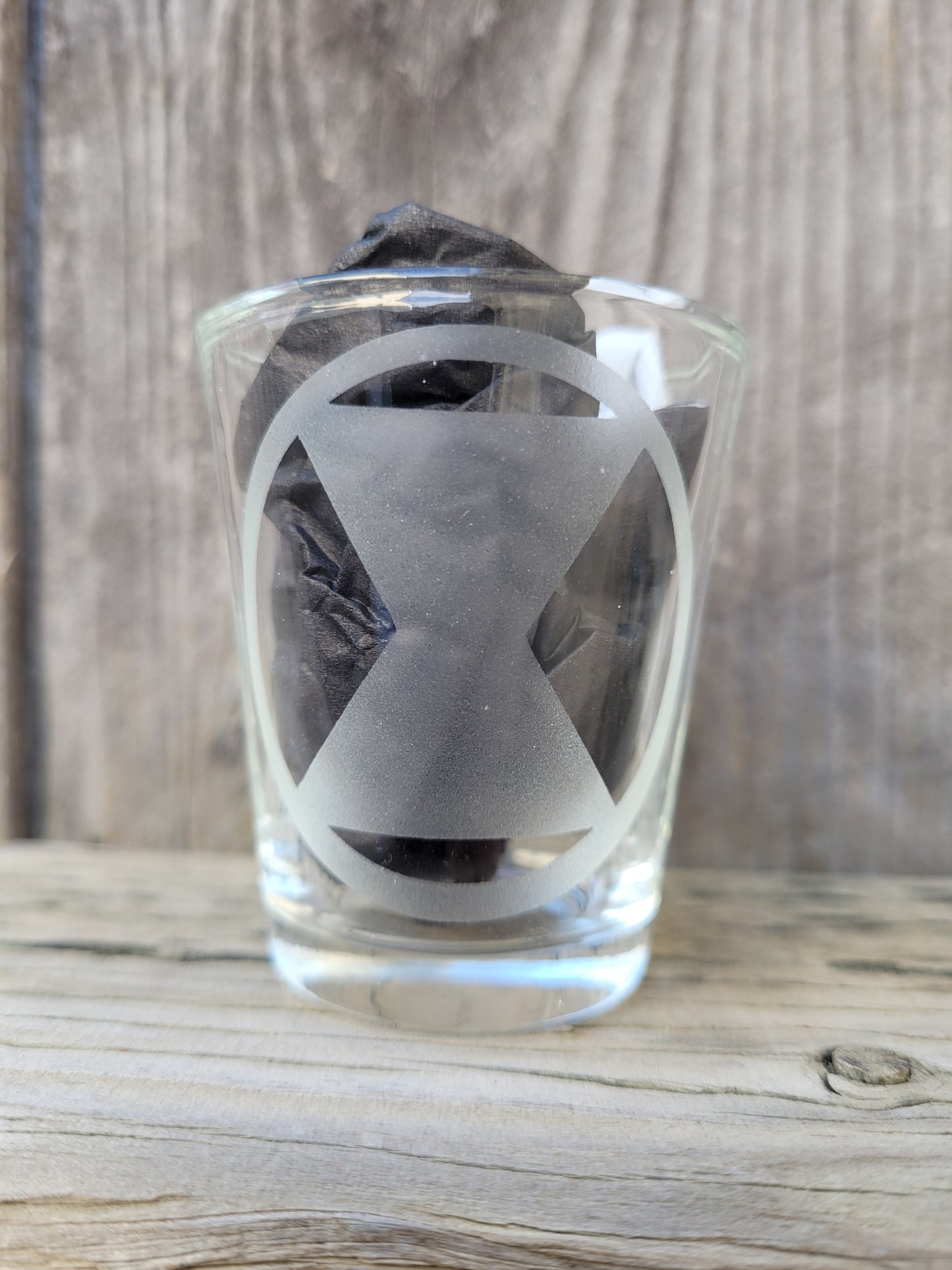 Black Widow 1.5 oz Shot Glass- Made to Order