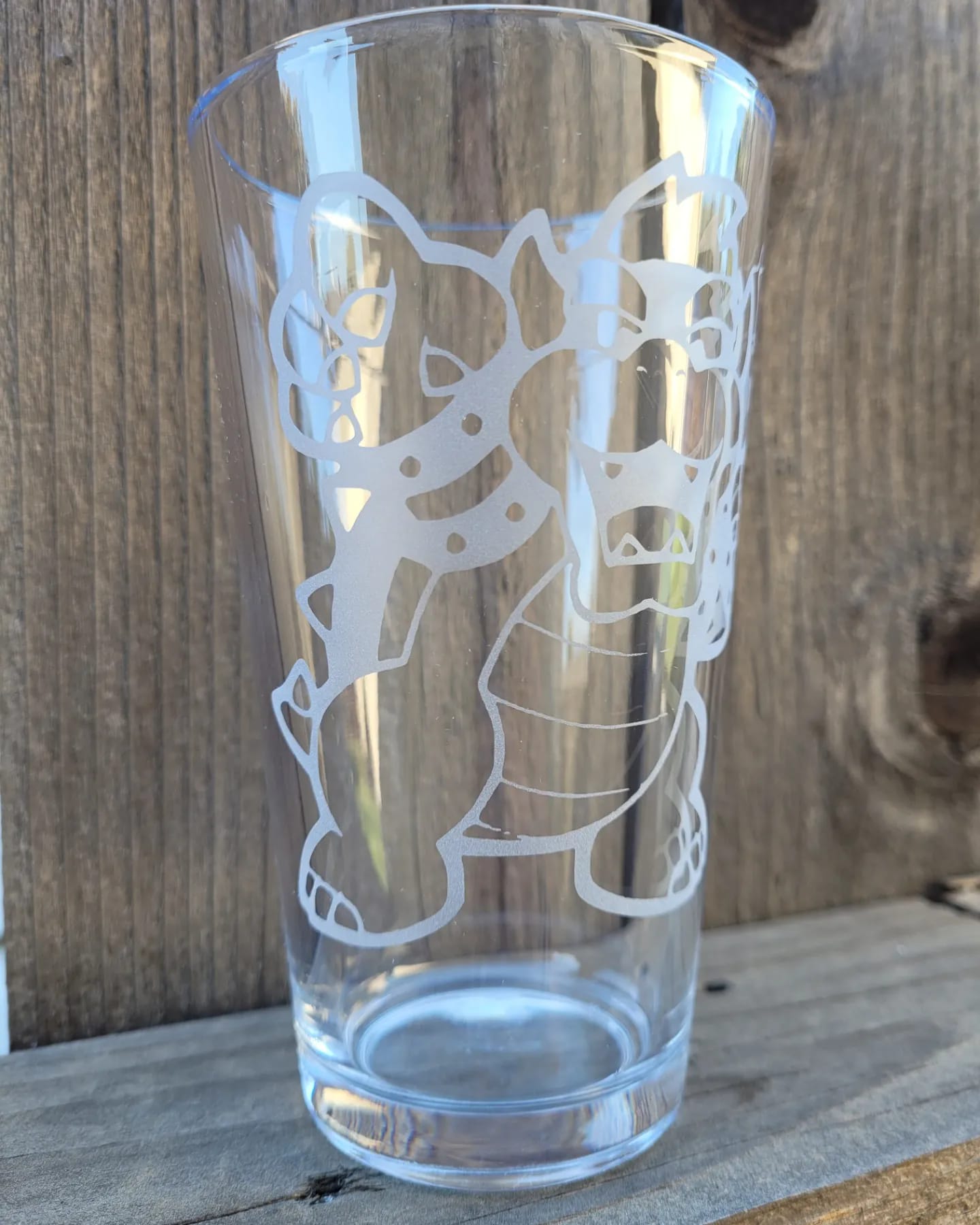 Bowser (with wand) Pint Glass - Made to Order