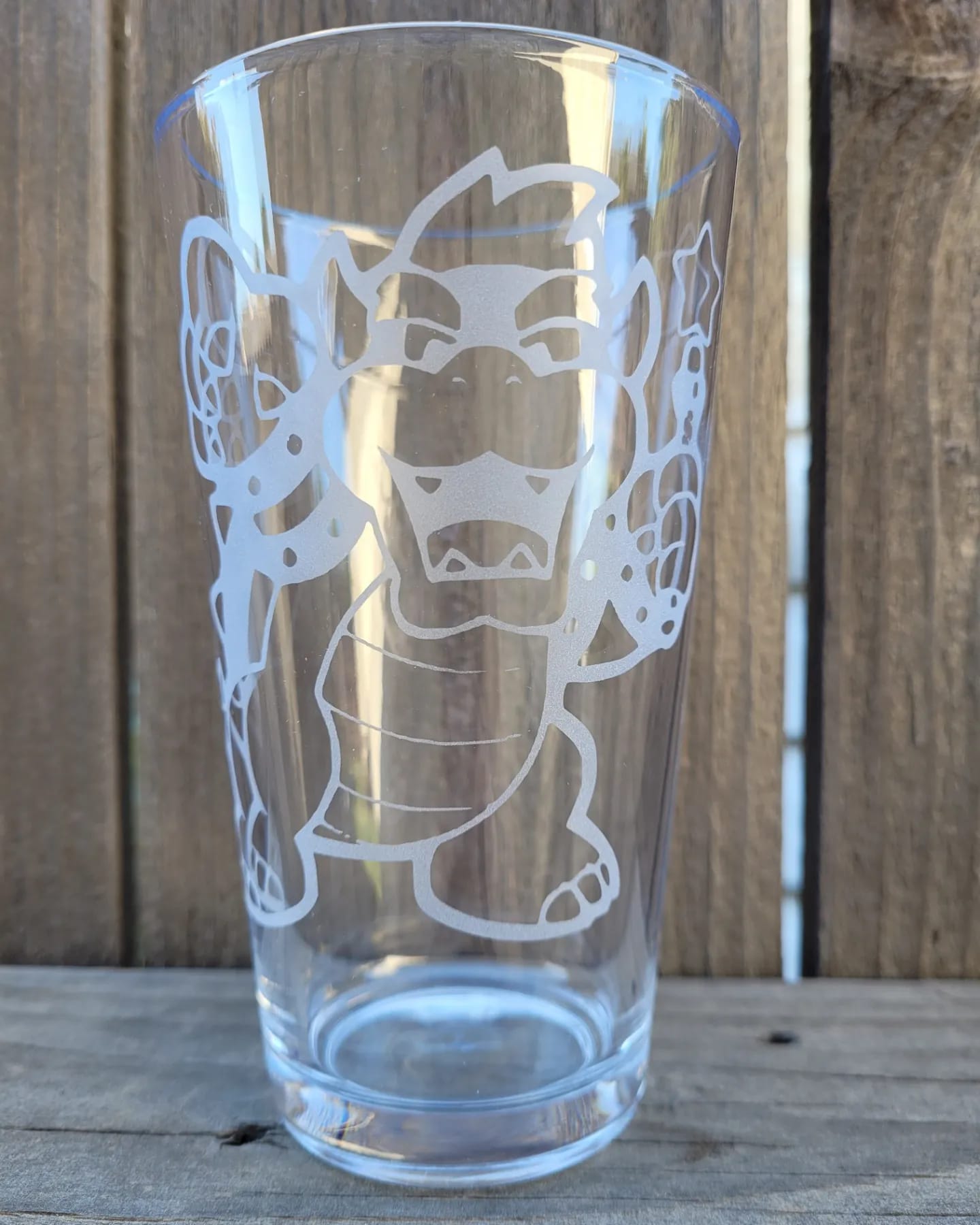 Bowser (with wand) Pint Glass - Made to Order