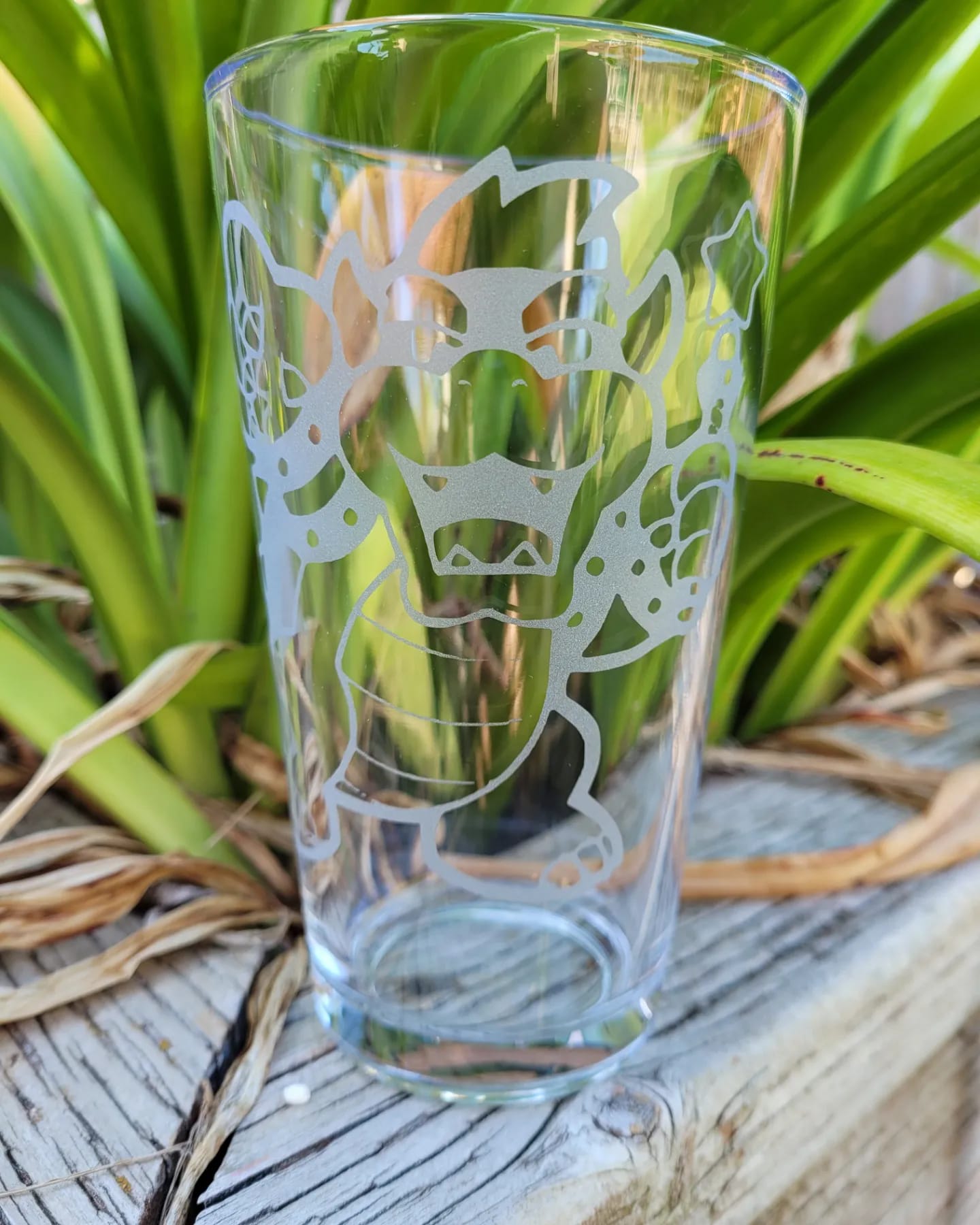 Bowser (with wand) Pint Glass - Made to Order
