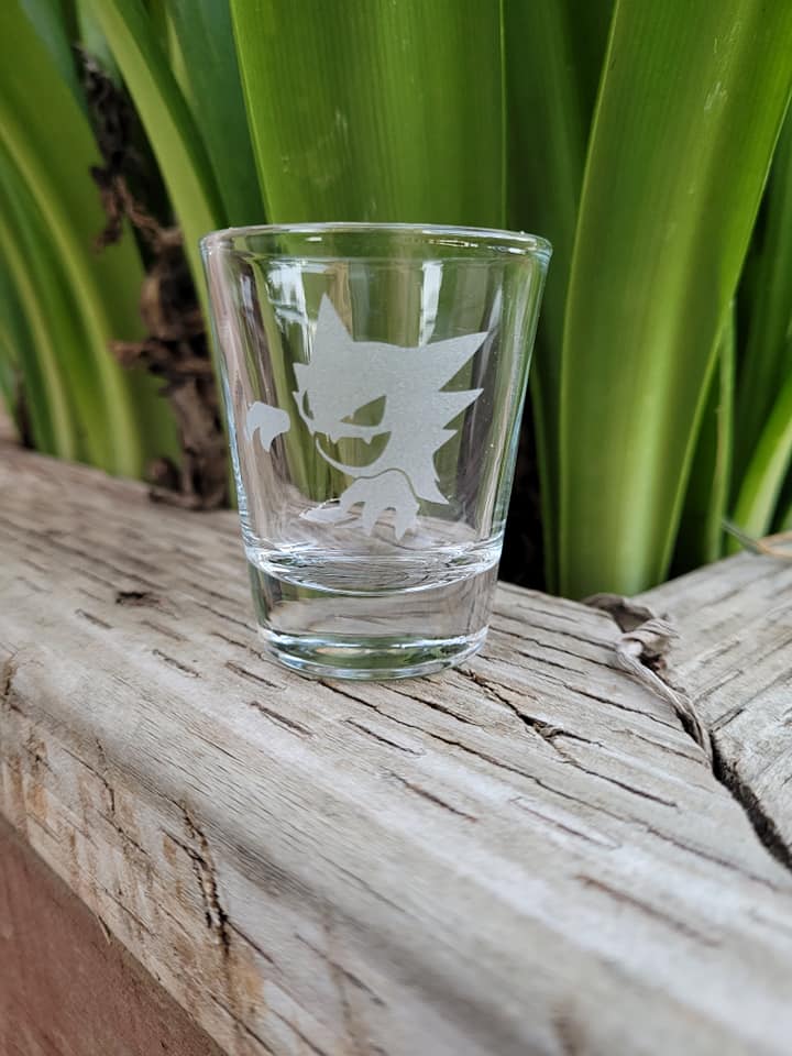 Haunter 1.5 oz Shot Glass- Made to Order