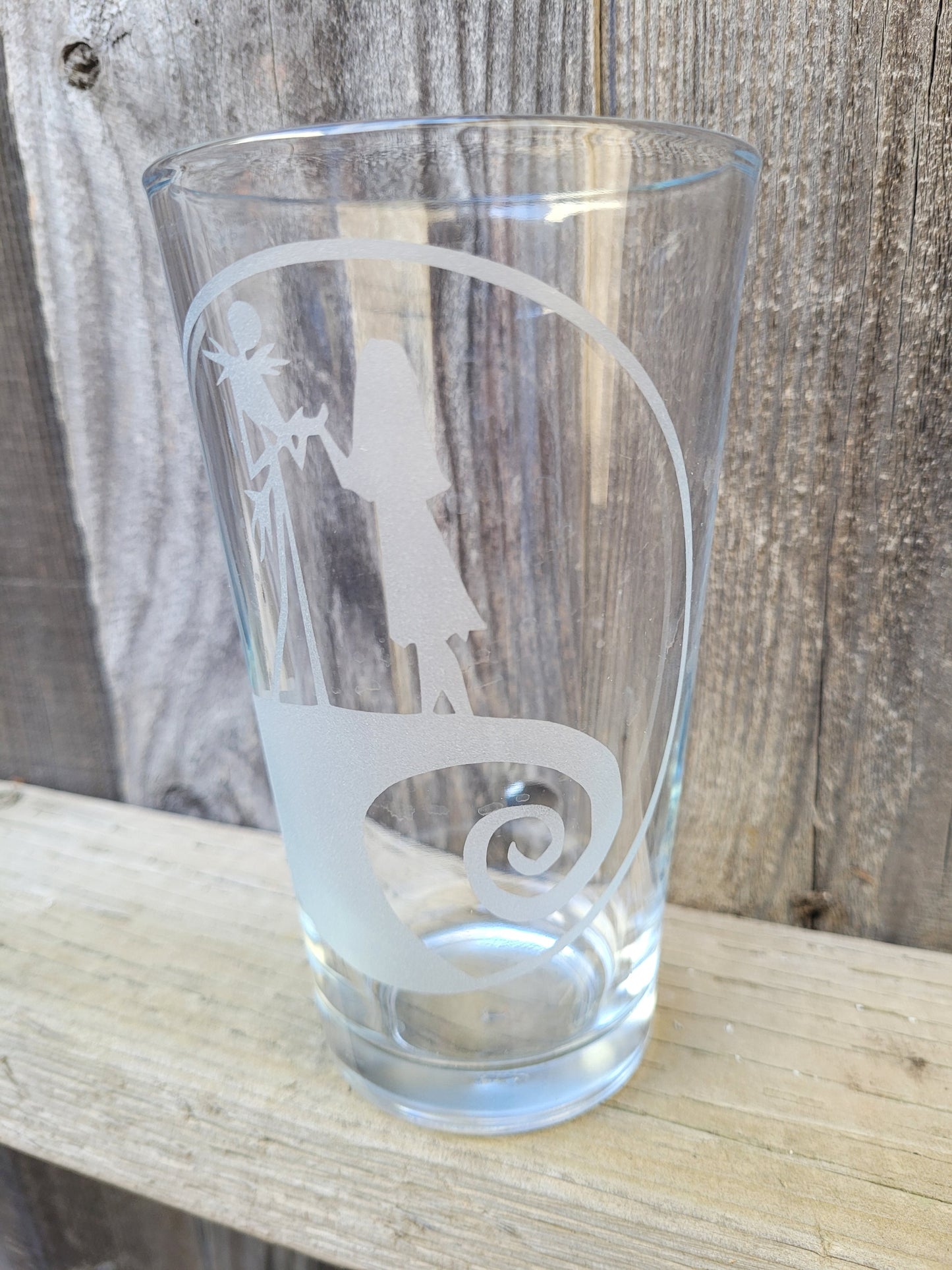 Jack and Sally Pint Glass - Made to Order