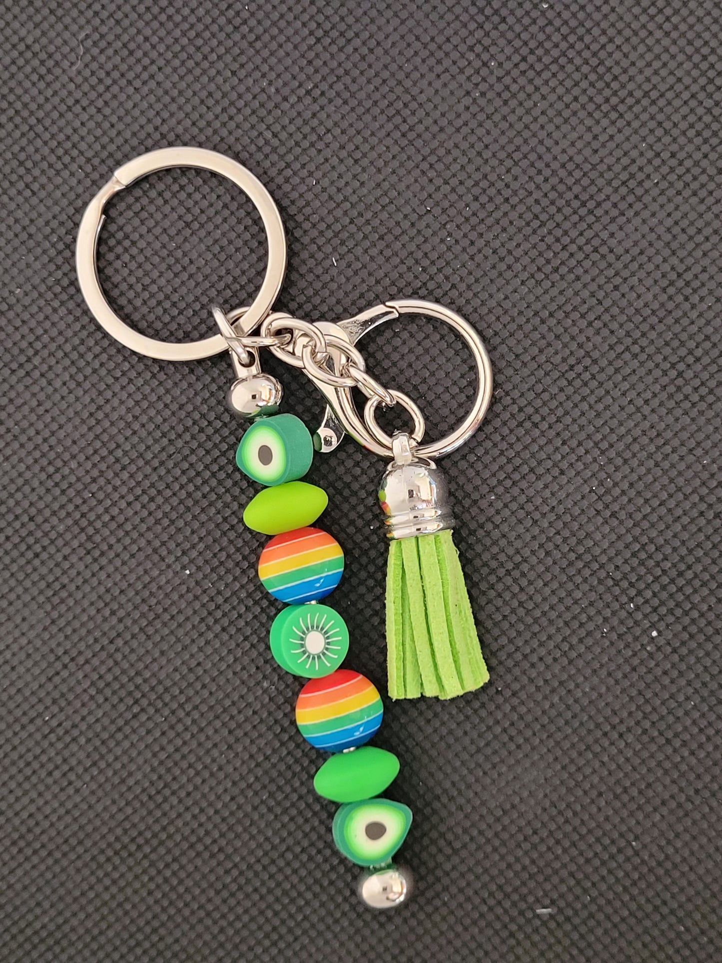 Fruit beaded keychain