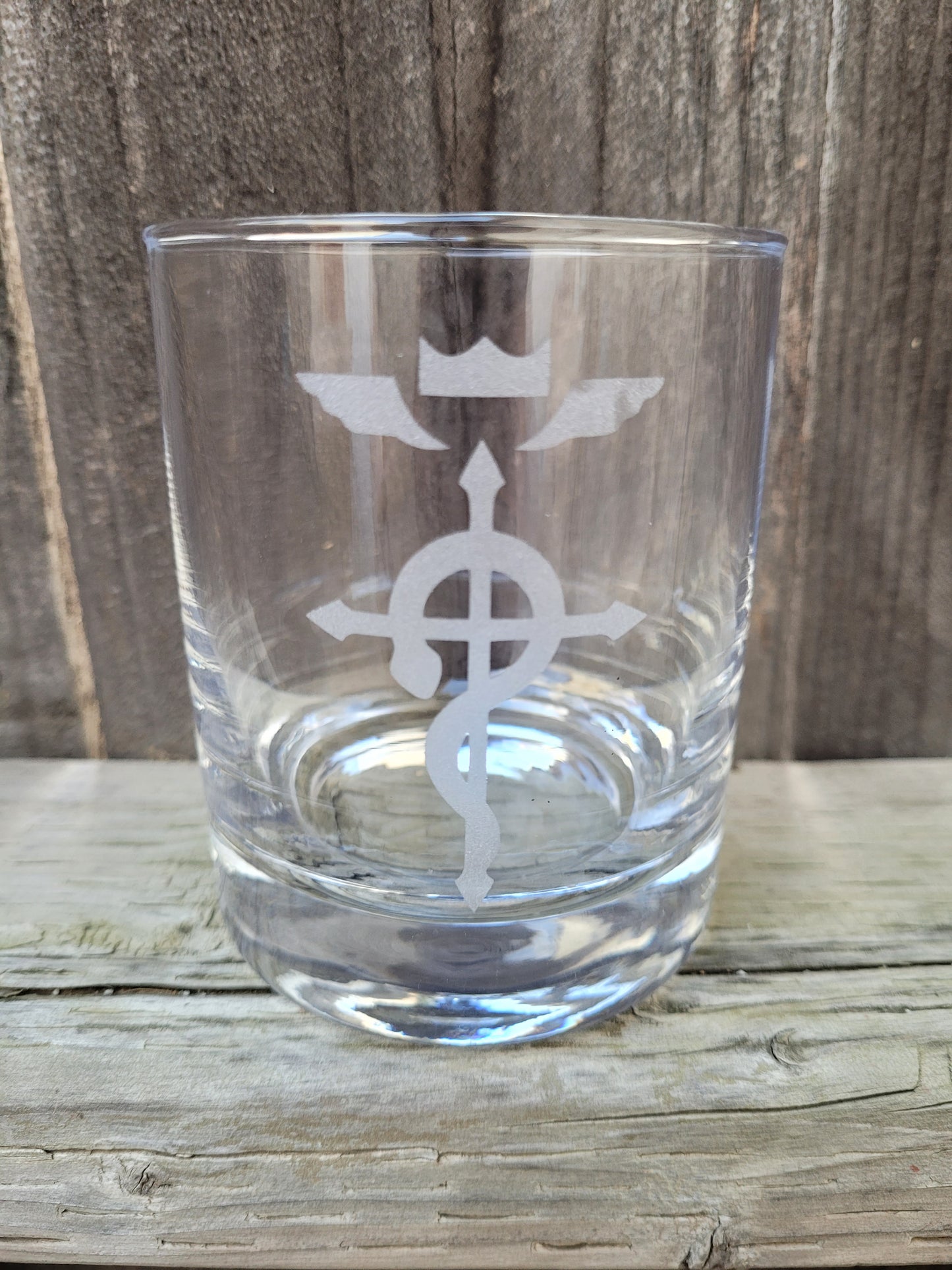 Fullmetal Alchemist Flamel rocks Glass - Made to Order