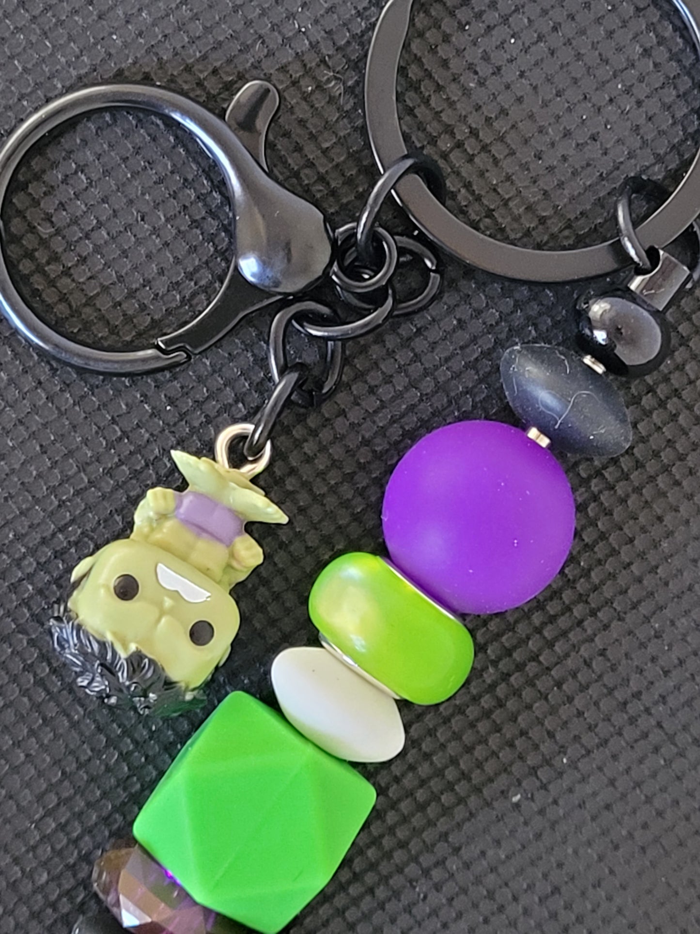Hulk Bitty Pop beaded keychain