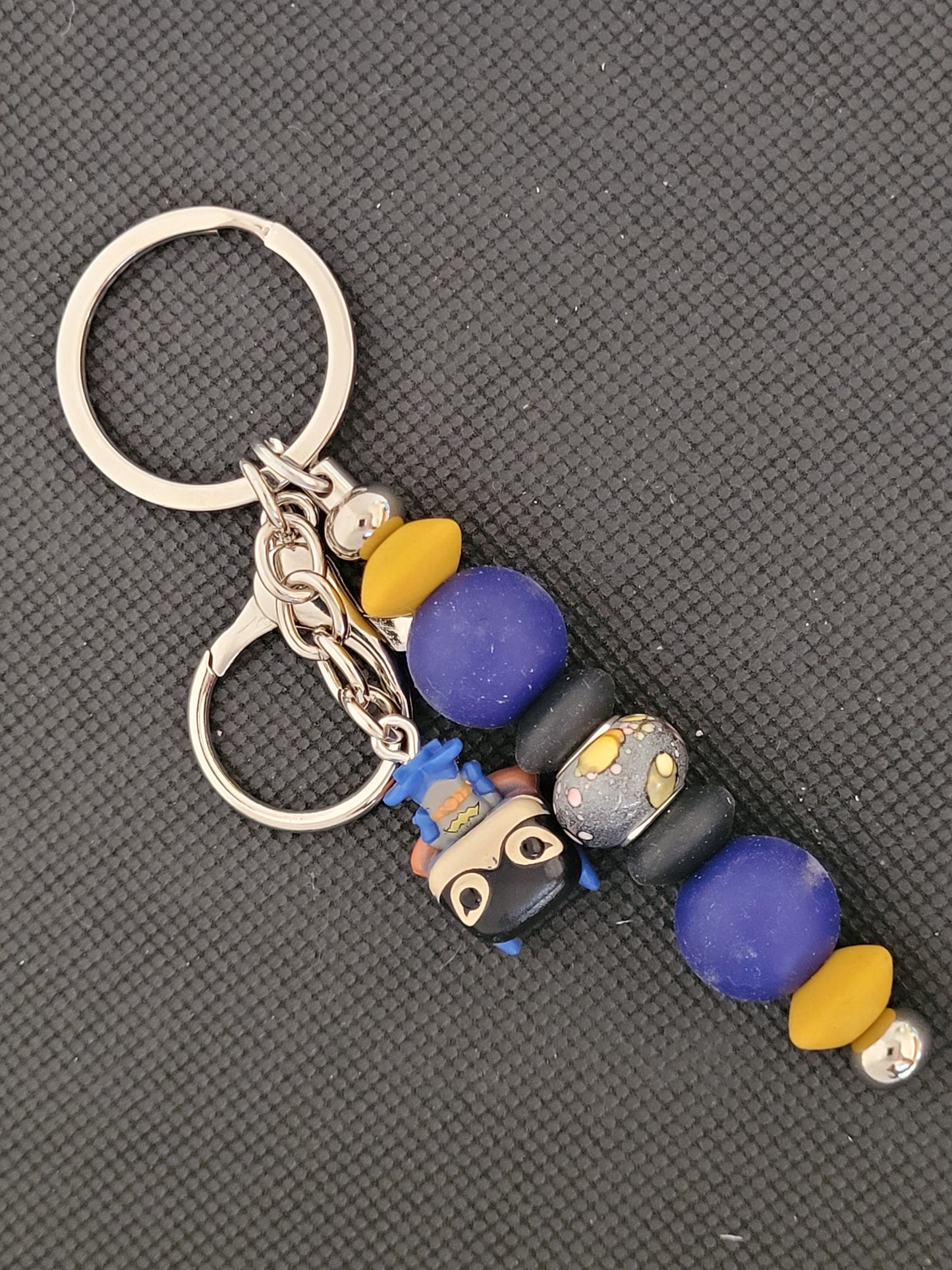 Batgirl bitty pop beaded keychain
