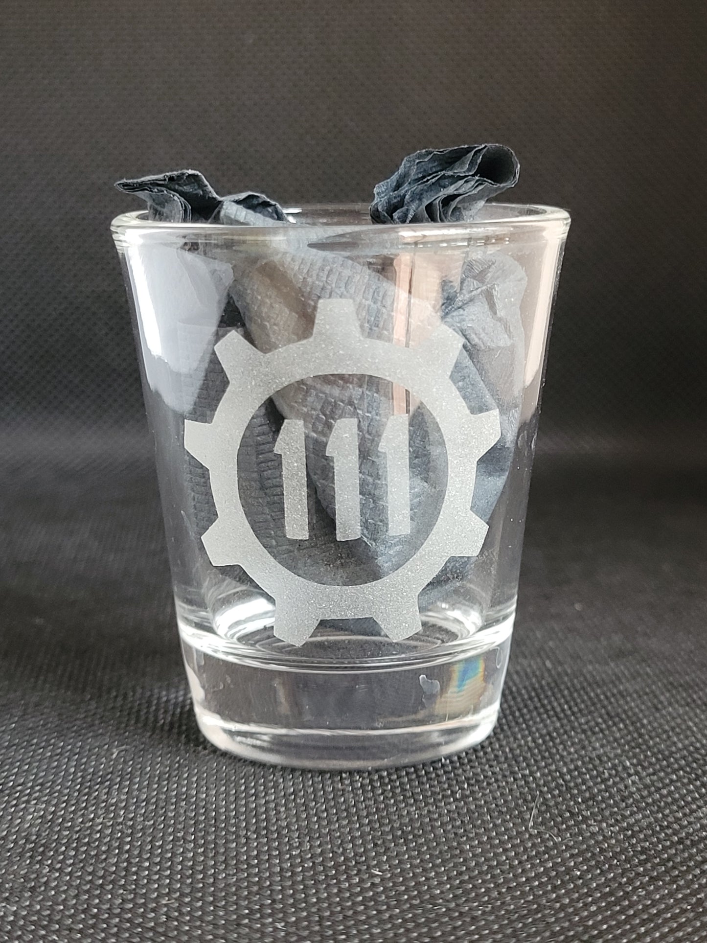 Vault 111 Fallout 1.5 oz Shot Glass - Made to Order