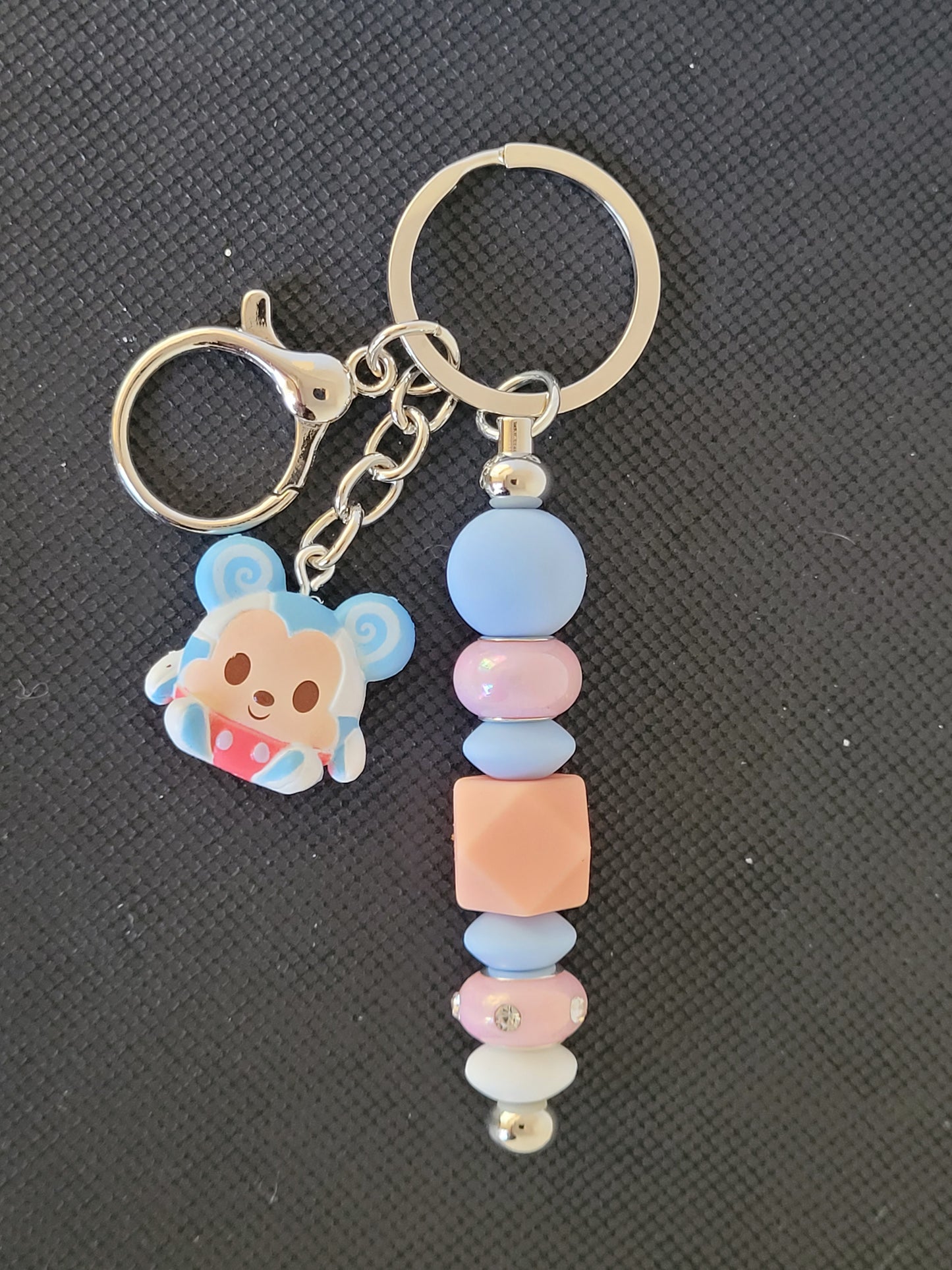 Munchling Mickey Mouse beaded keychain