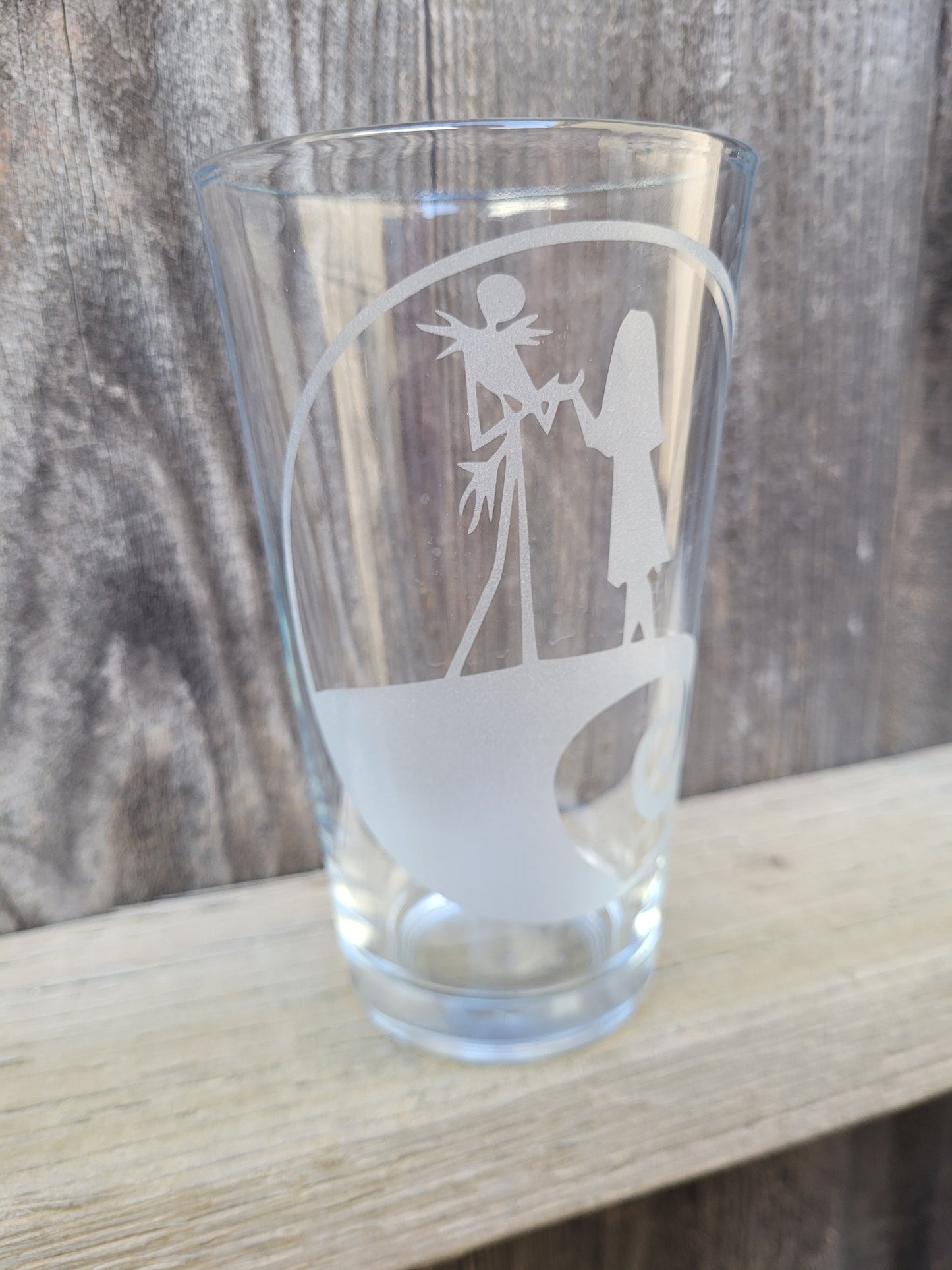 Jack and Sally Pint Glass - Made to Order