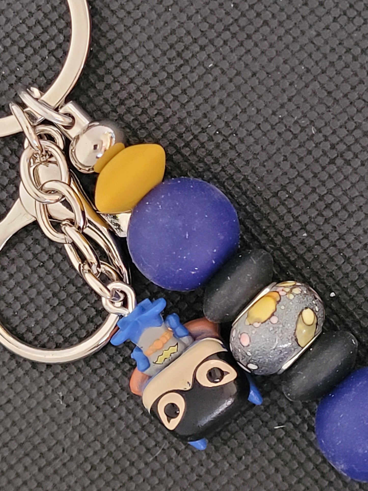 Batgirl bitty pop beaded keychain