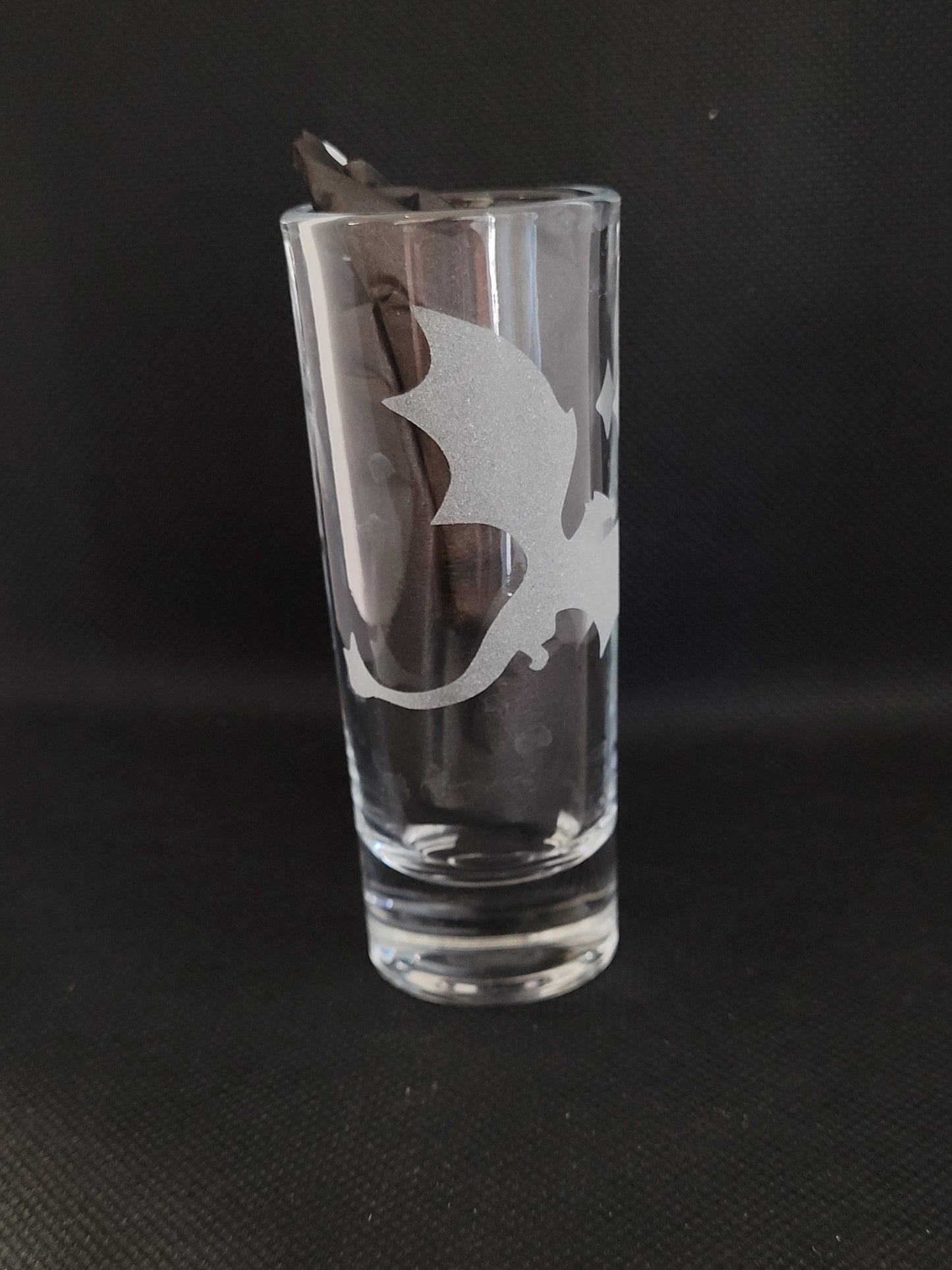Dragon with a star 2 oz Shot Glass - Made to Order