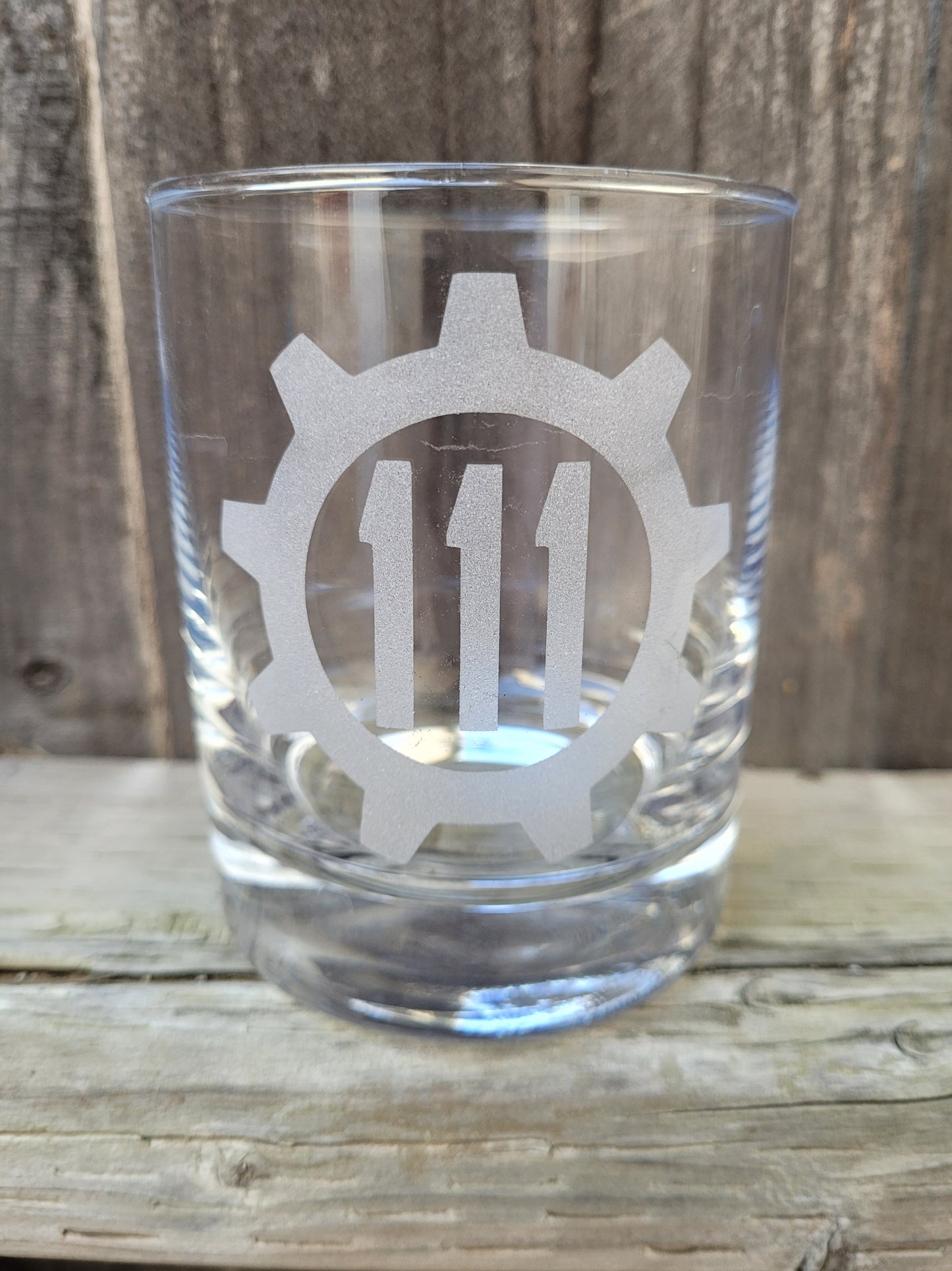 Vault 111 rocks glass - made to order