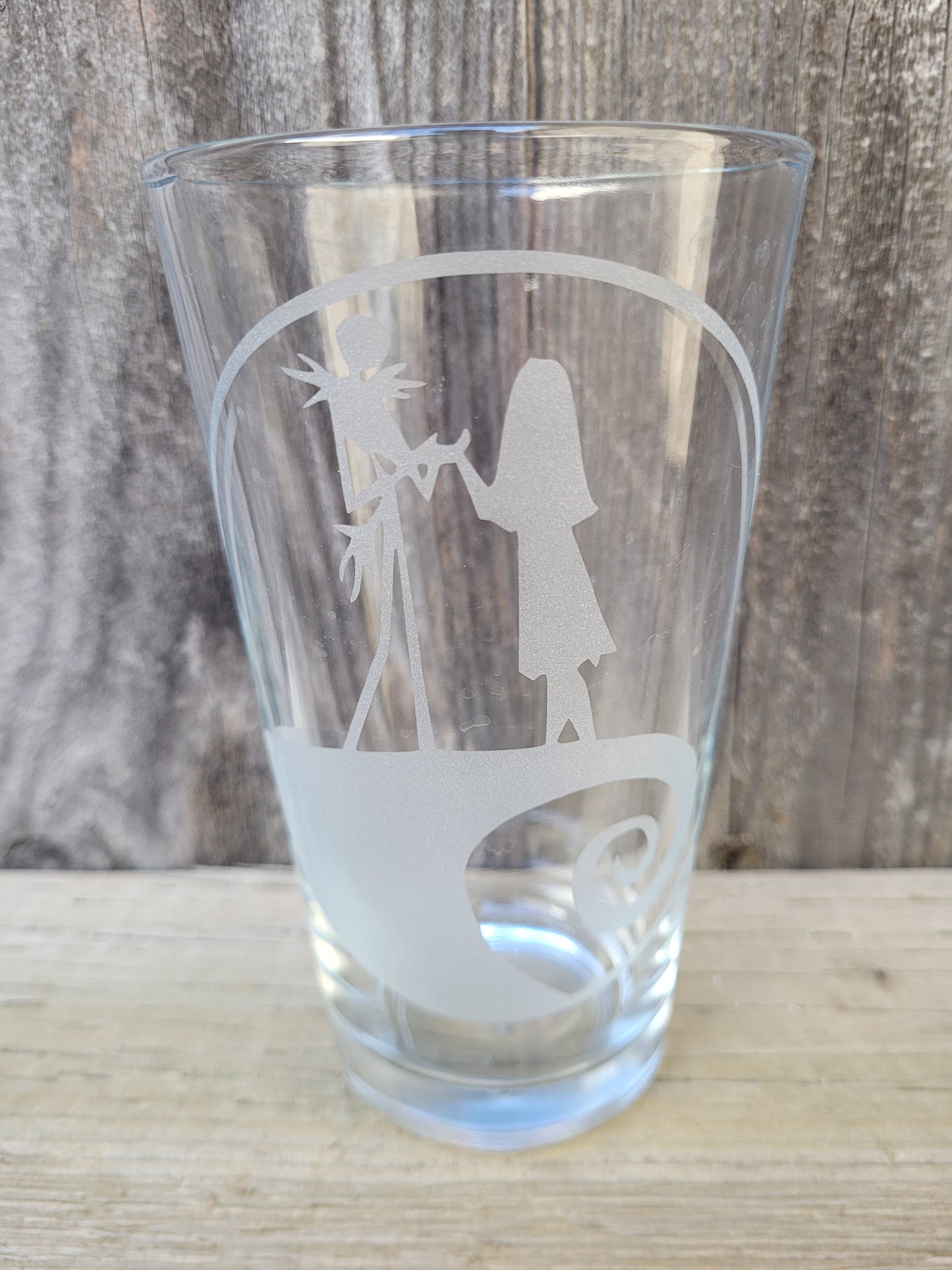 Jack and Sally Pint Glass - Made to Order