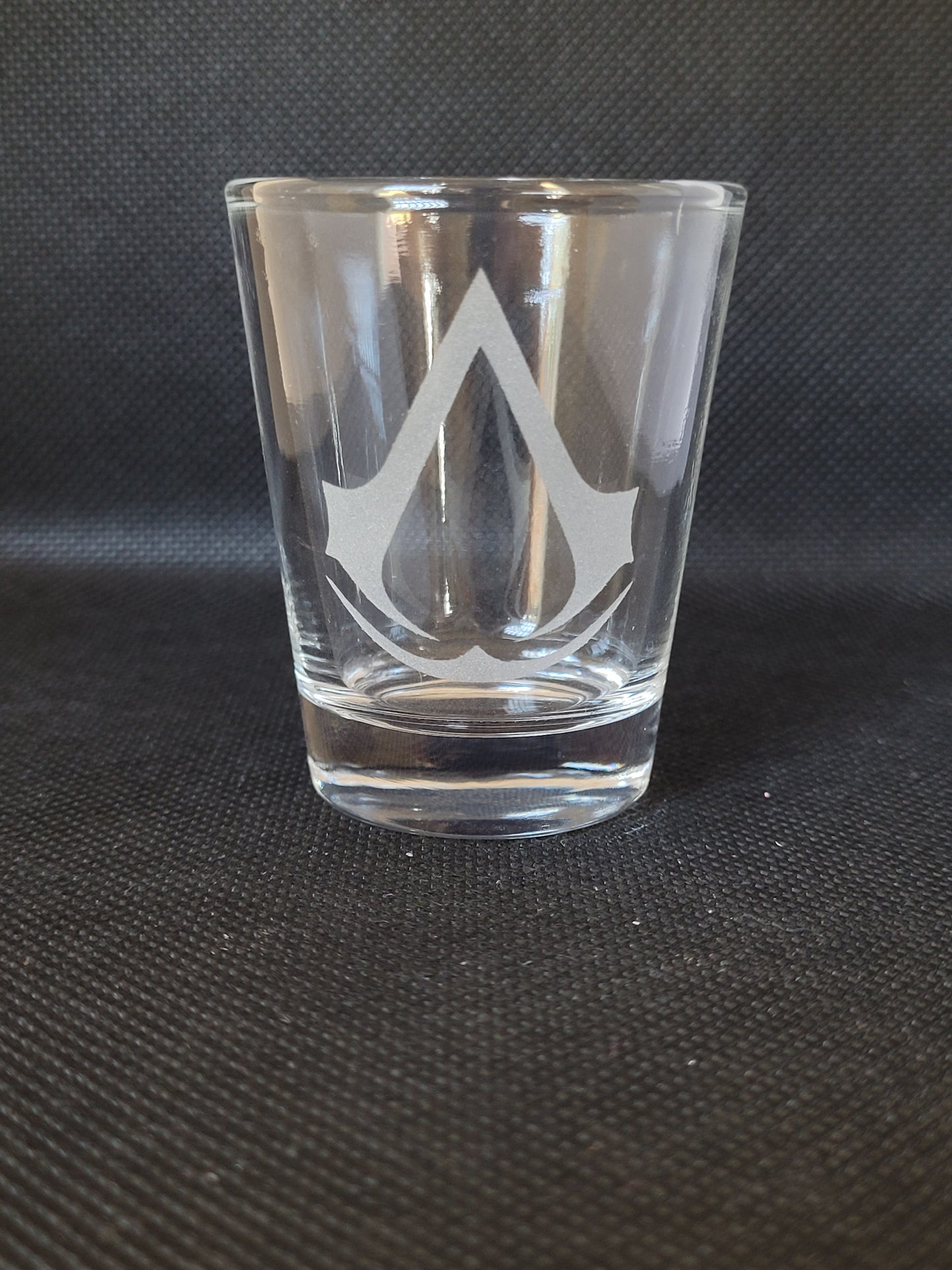 Assassin's creed original logo 1.5 oz Shot Glass - Made to Order