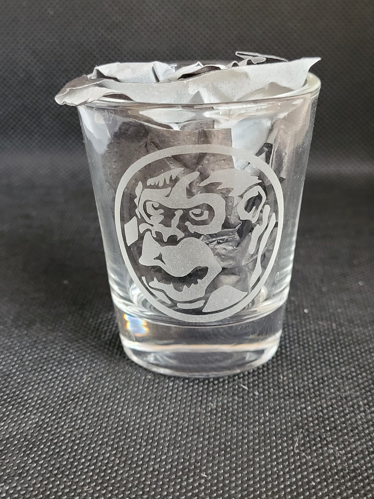 Power Rangers ape power coin 1.5 oz Shot Glass - Made to Order