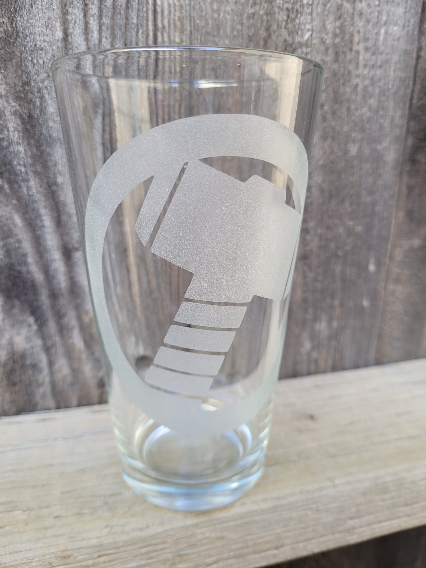 Thor's Hammer Pint Glass - Made to Order